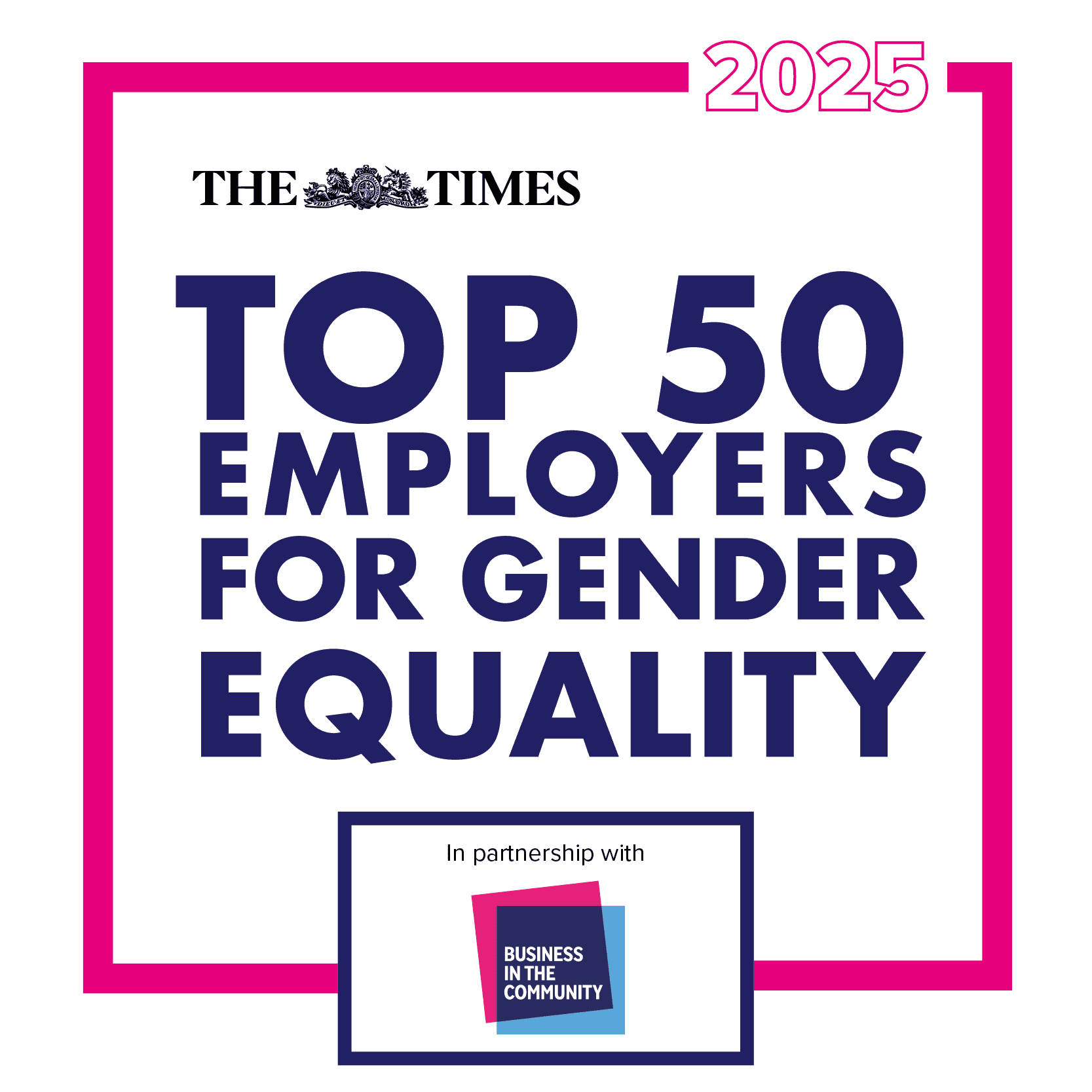 The Times Top 50 Employers for Gender Equality logo