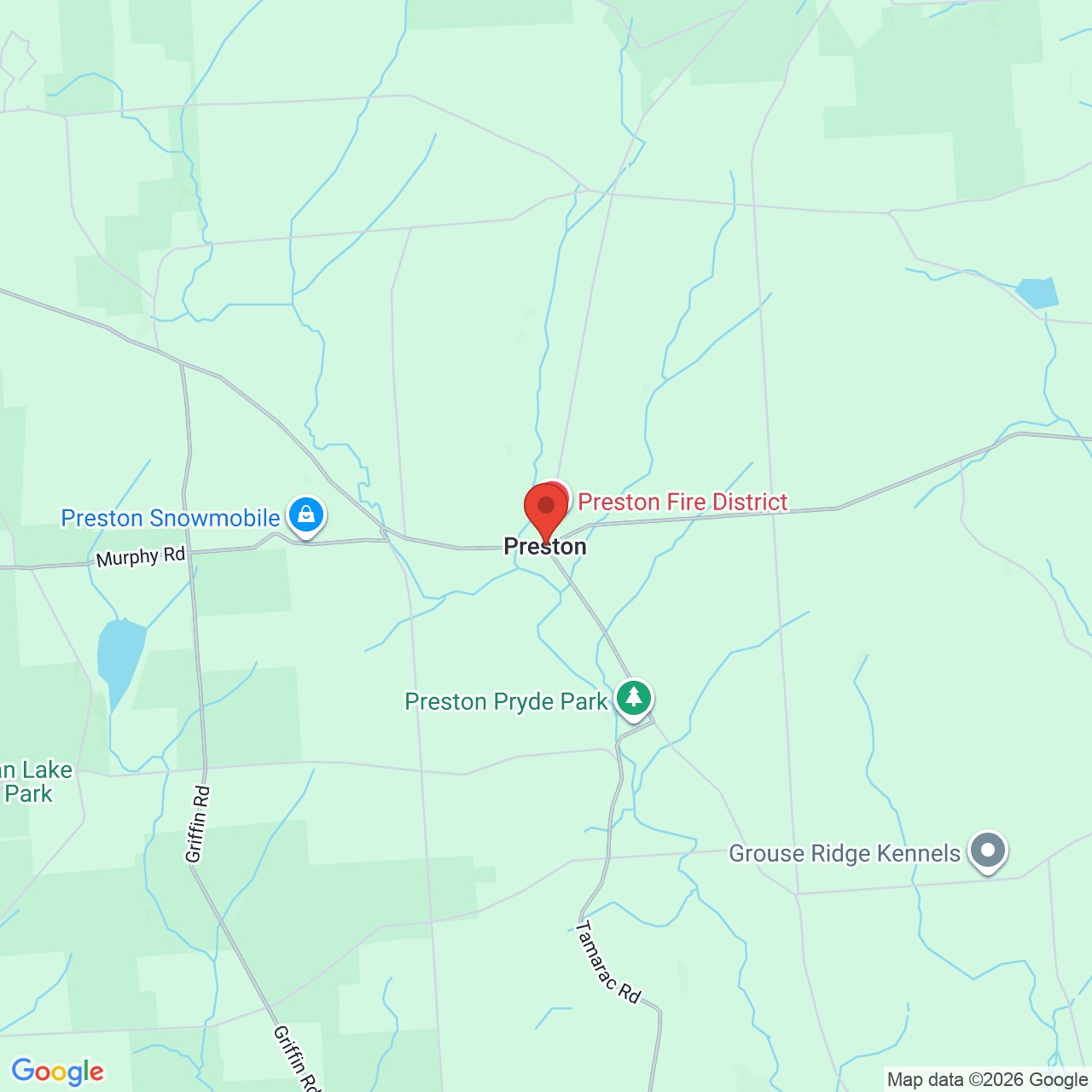 Map displaying job location