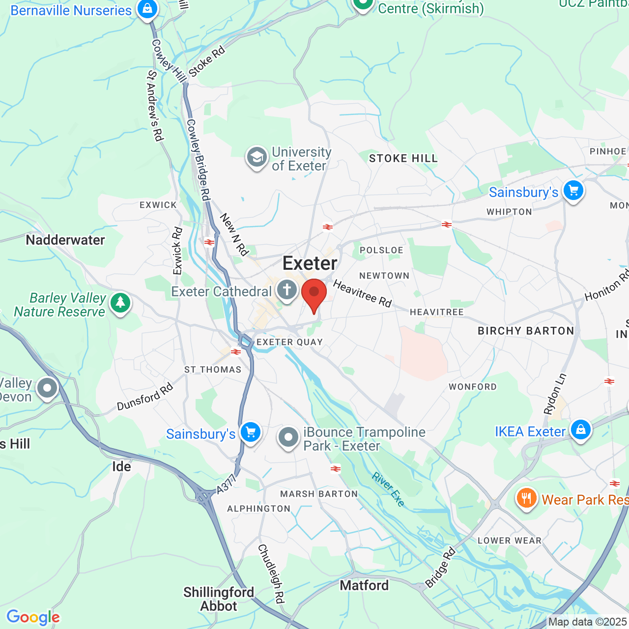 Map displaying job location