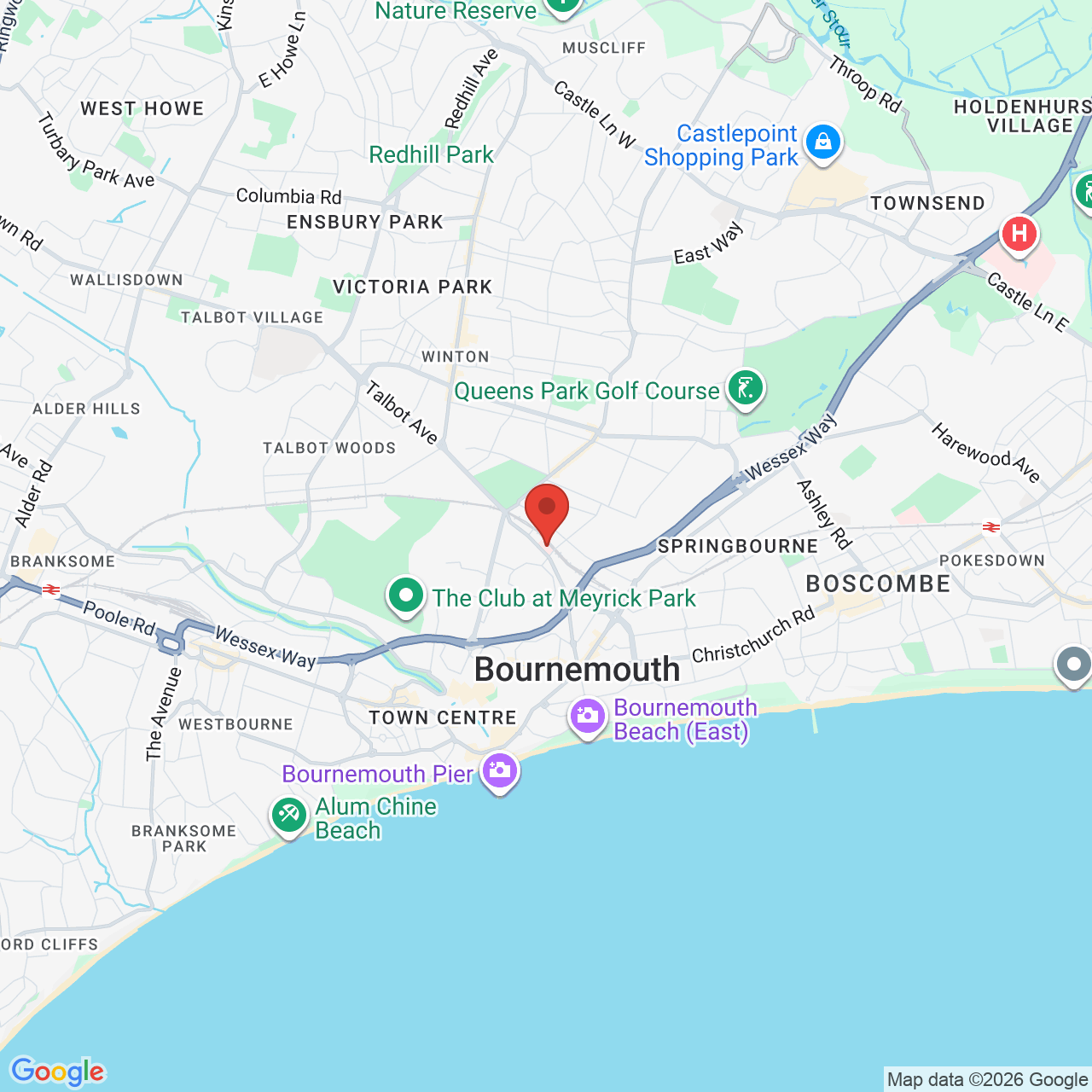 Map displaying job location