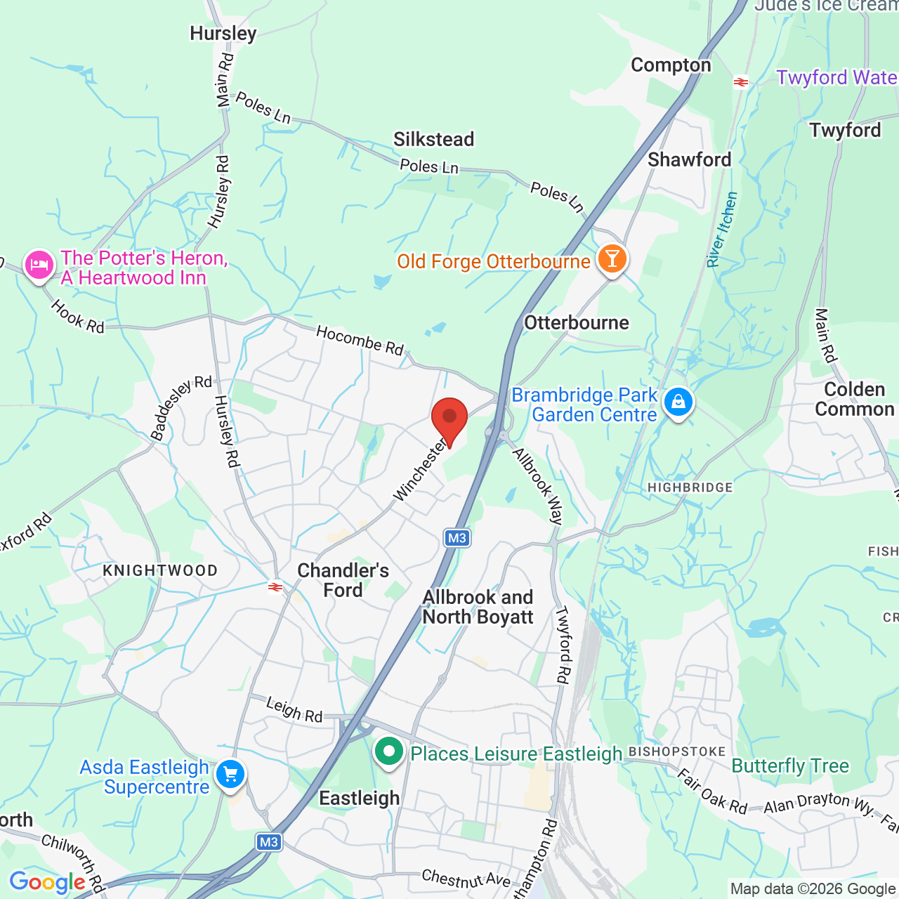 Map displaying job location