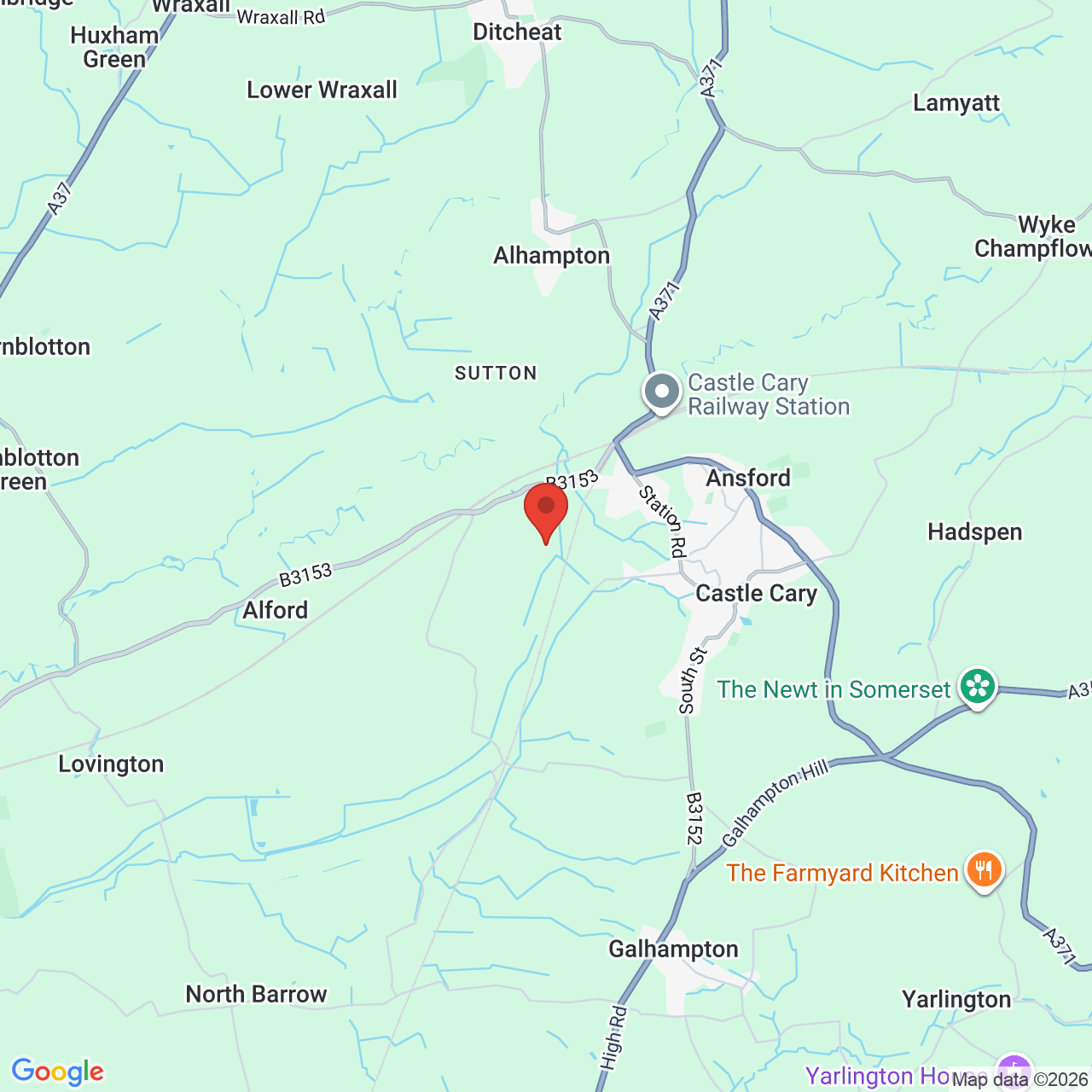 Map displaying job location