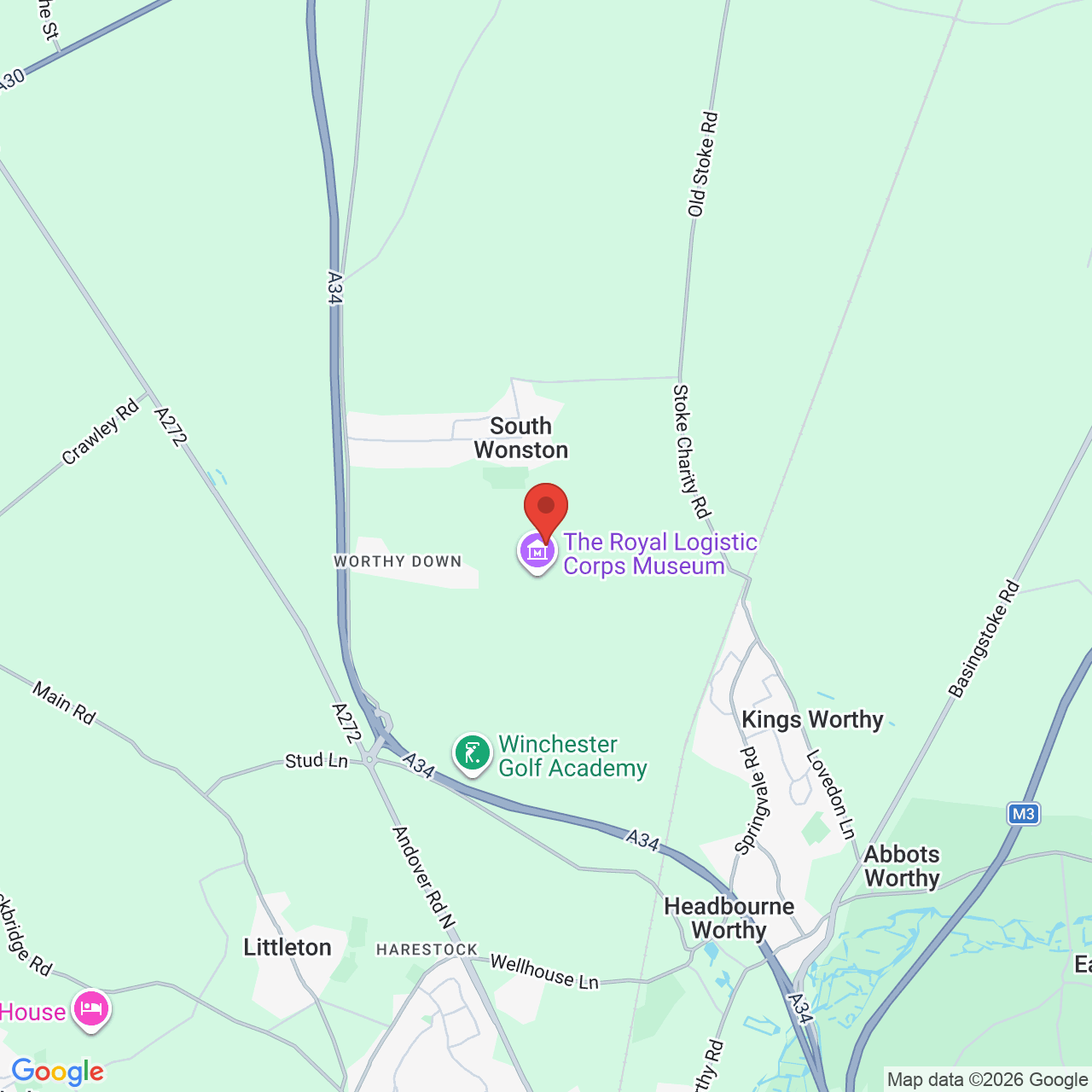 Map displaying job location