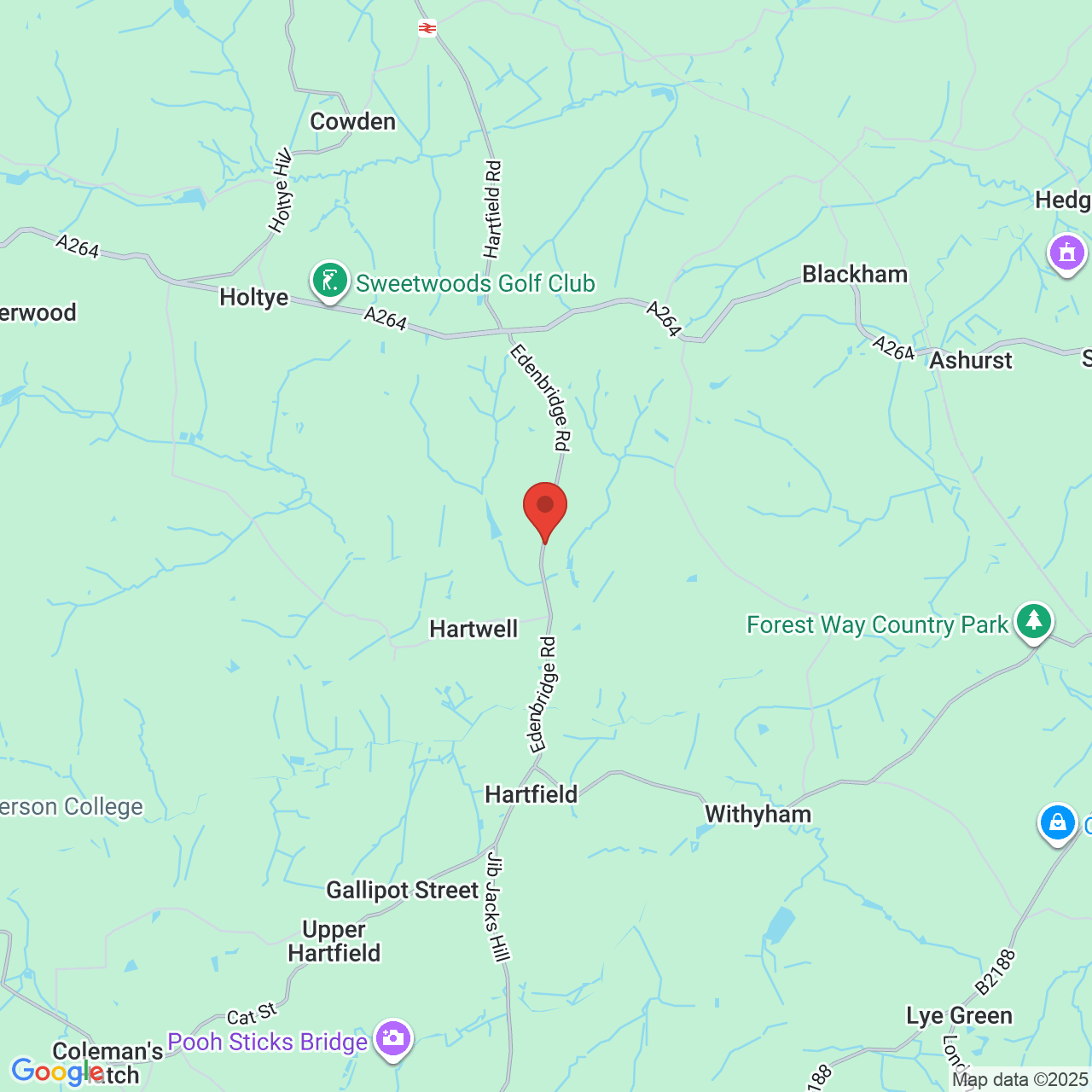 Map showing location of Isleworth, United Kingdom, TN7 5PN