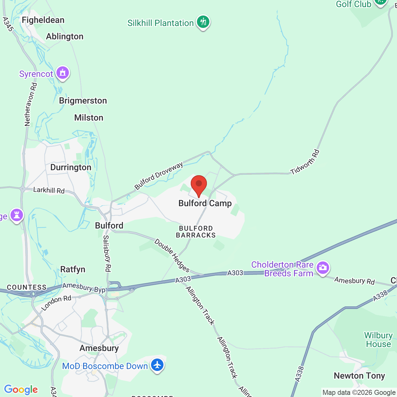 Map displaying job location