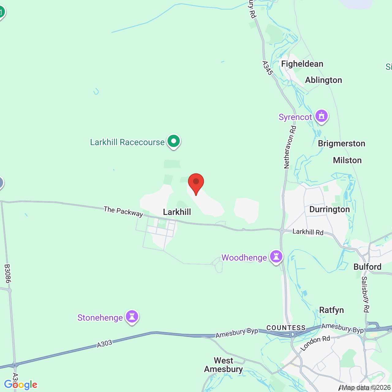 Map displaying job location