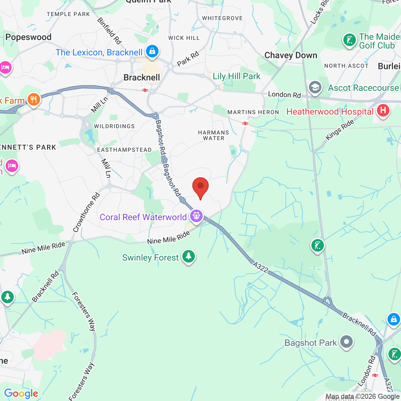 Map displaying job location