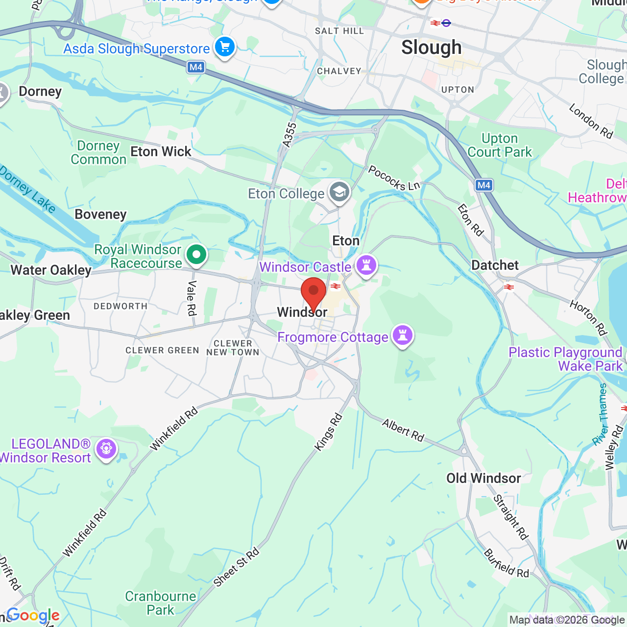 Map displaying job location