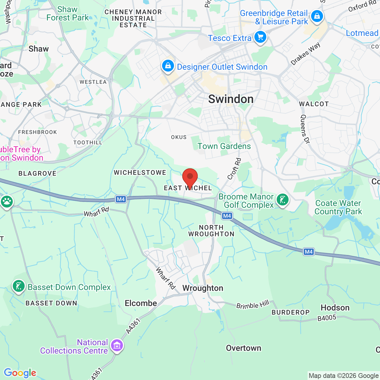 Map displaying job location