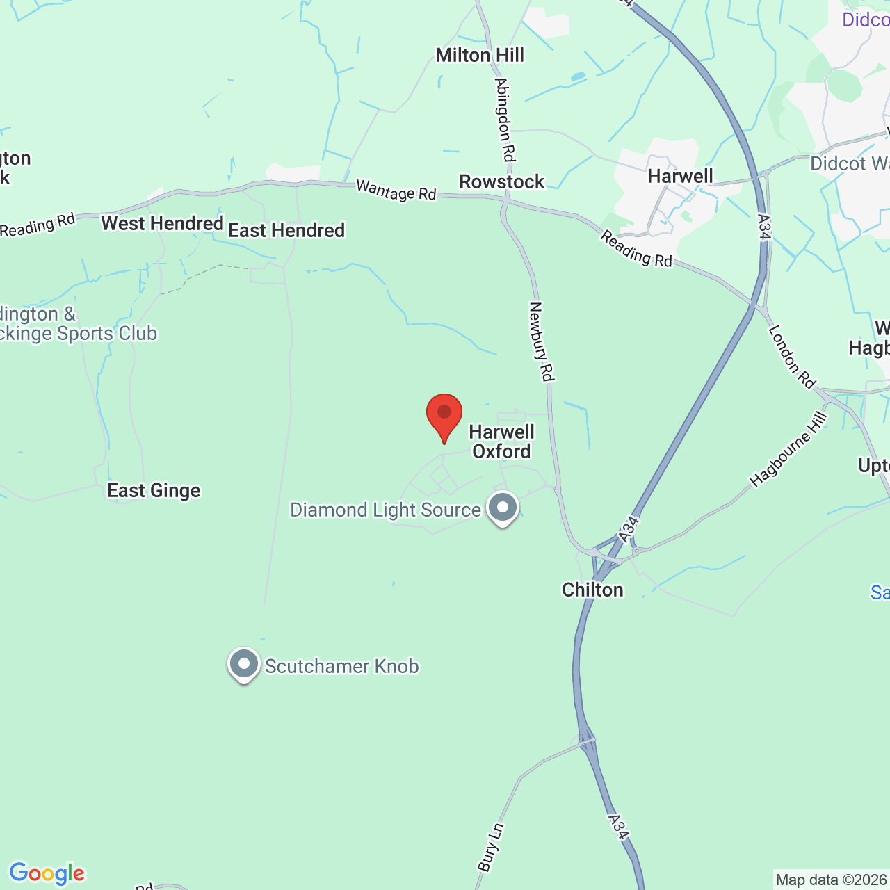 Map displaying job location