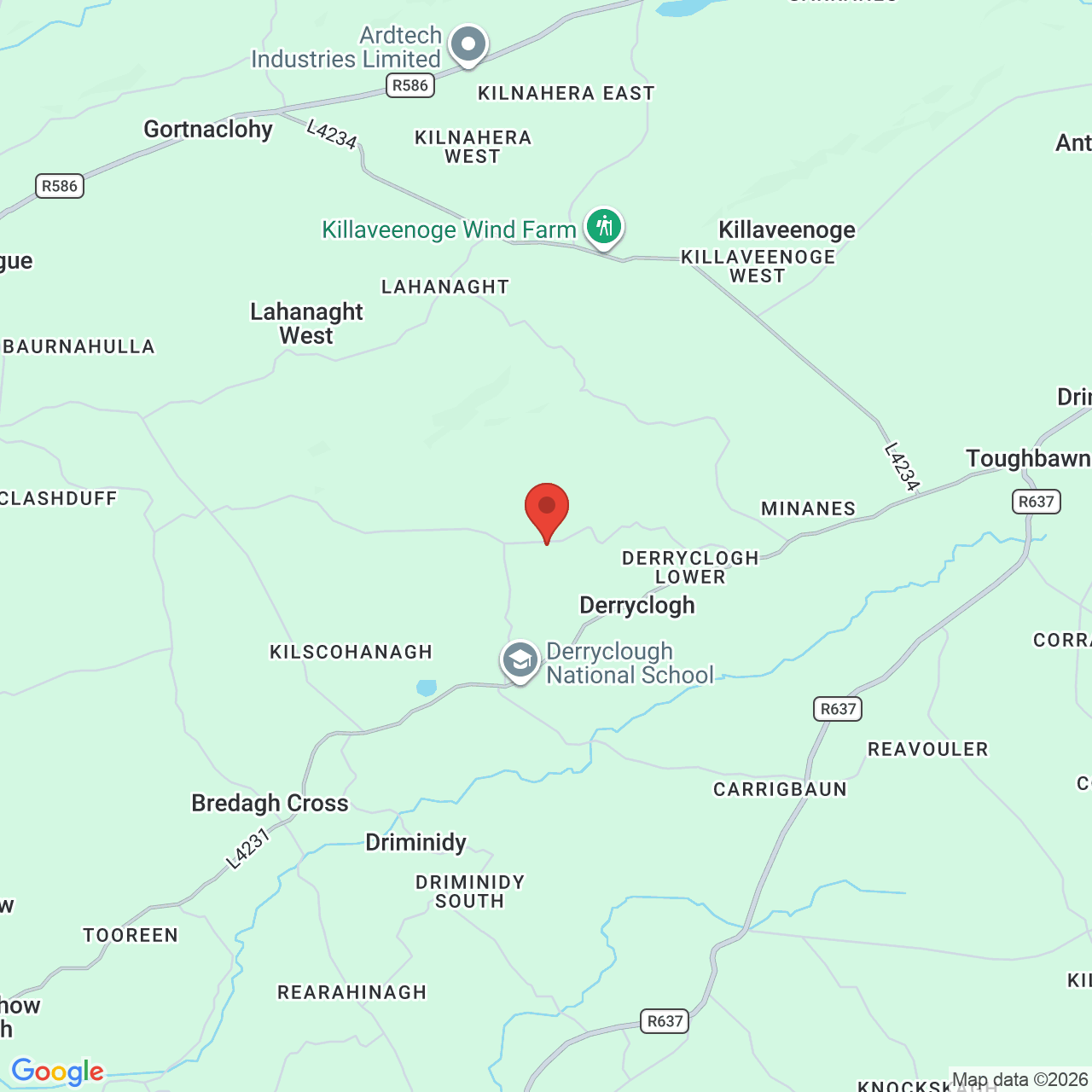 Map displaying job location