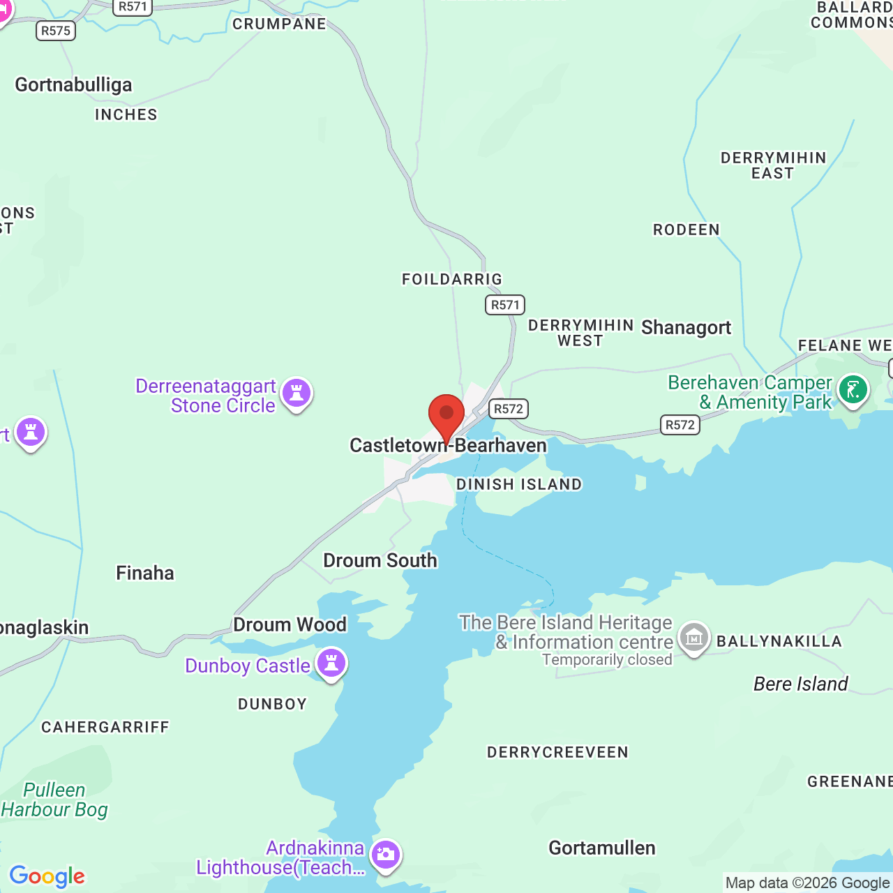 Map displaying job location