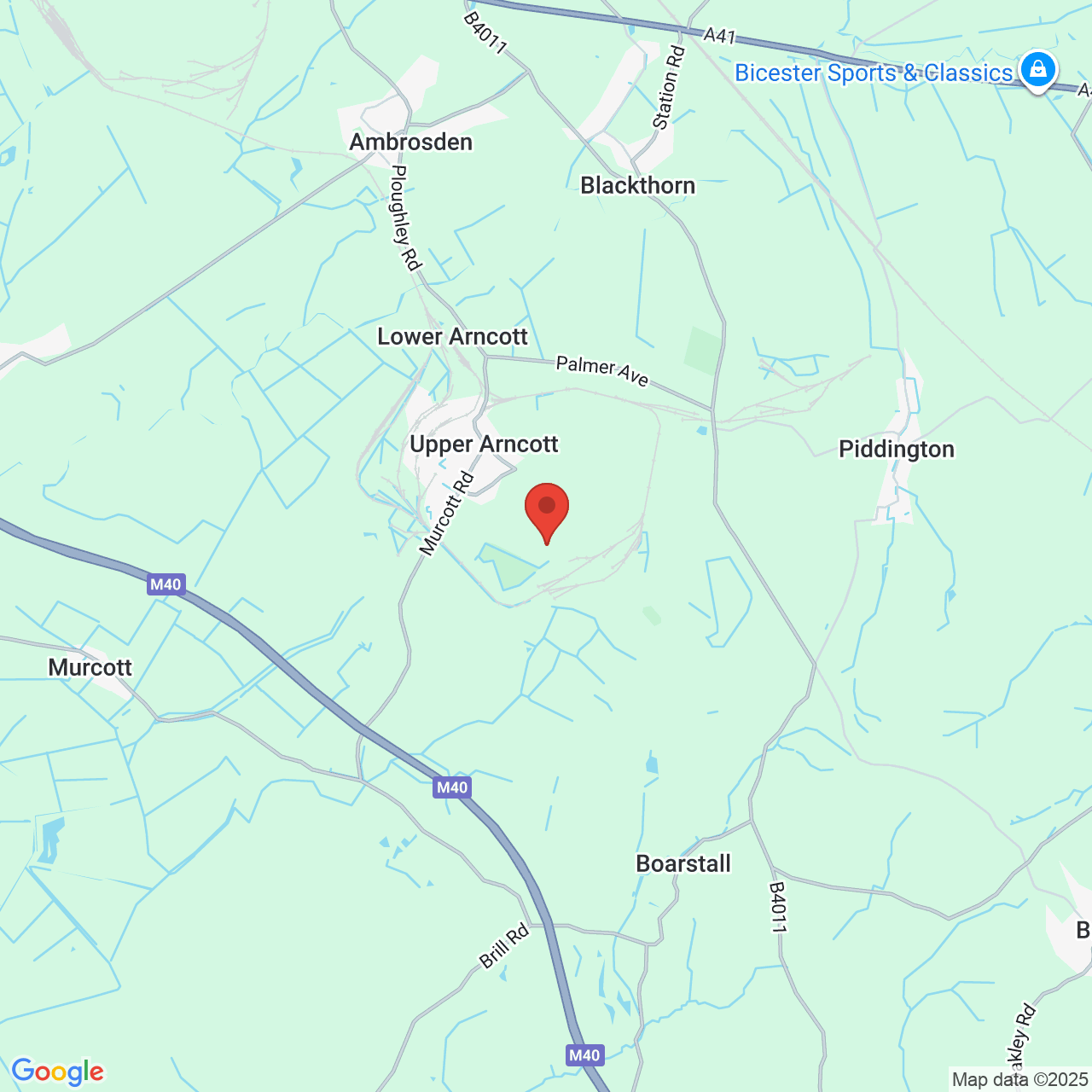 Map displaying job location