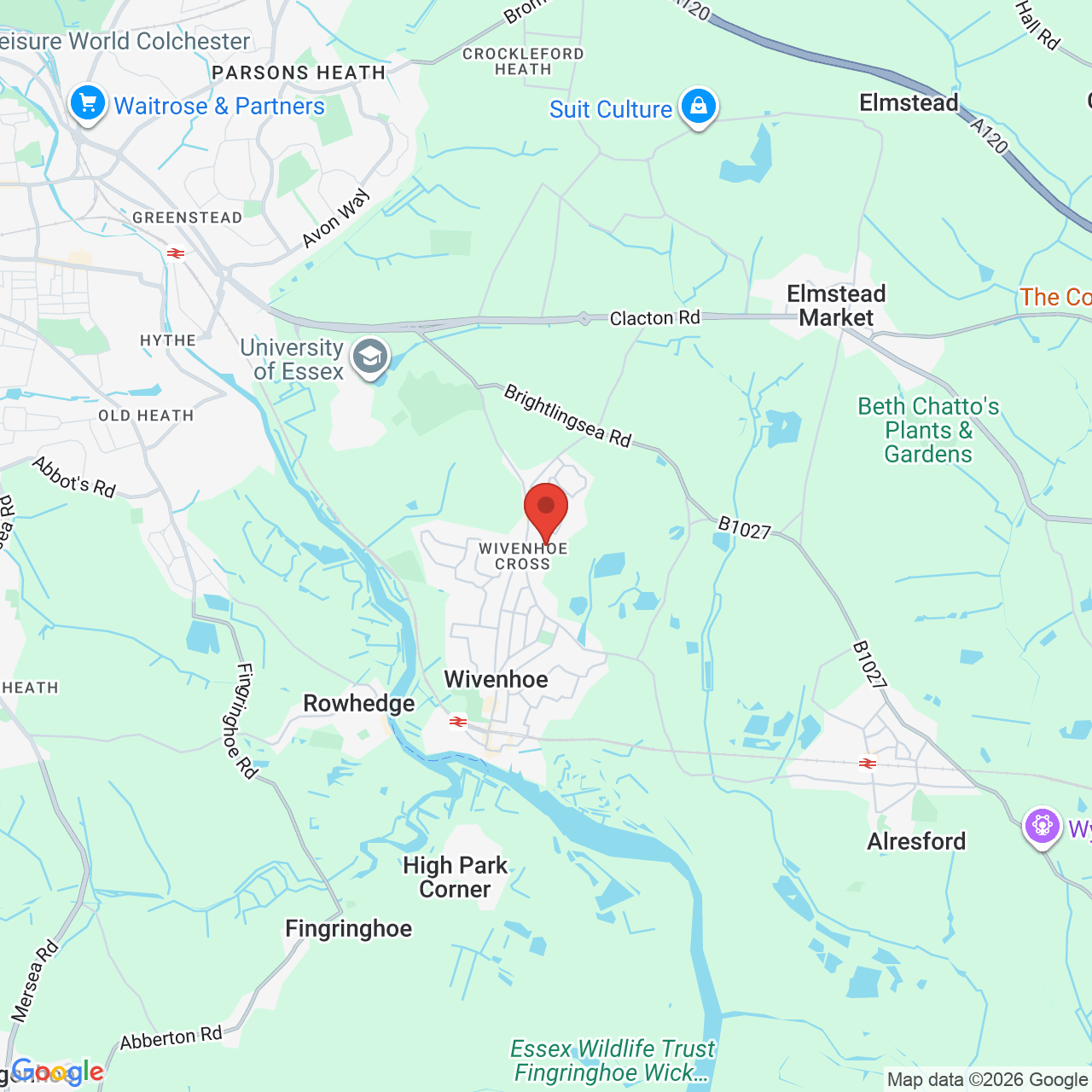 Map displaying job location