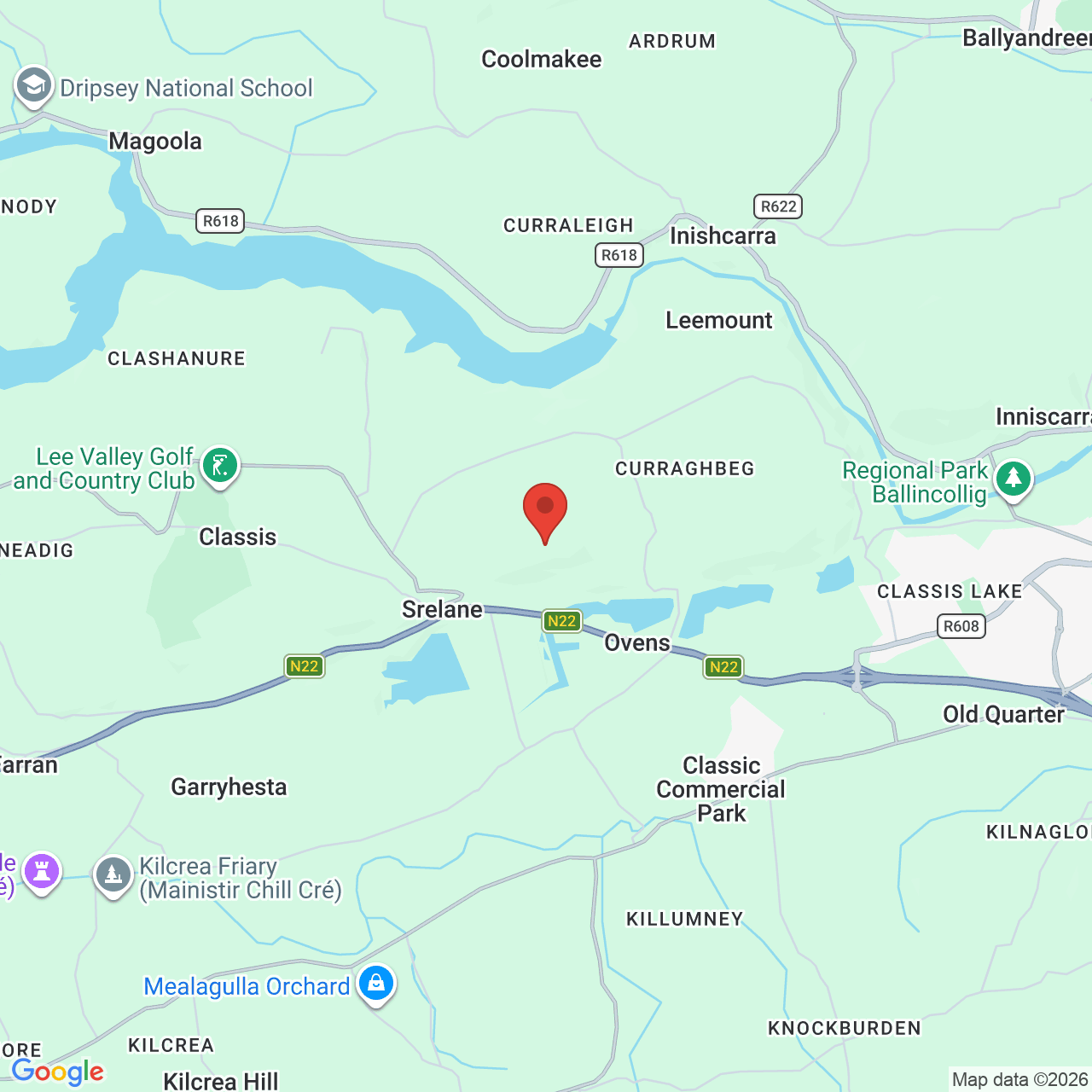 Map displaying job location