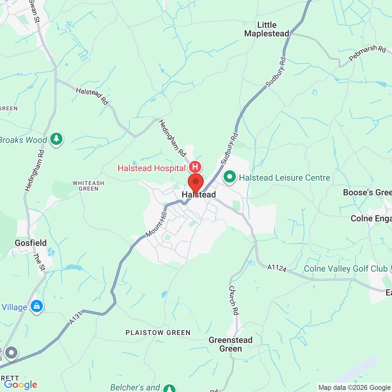 Map displaying job location