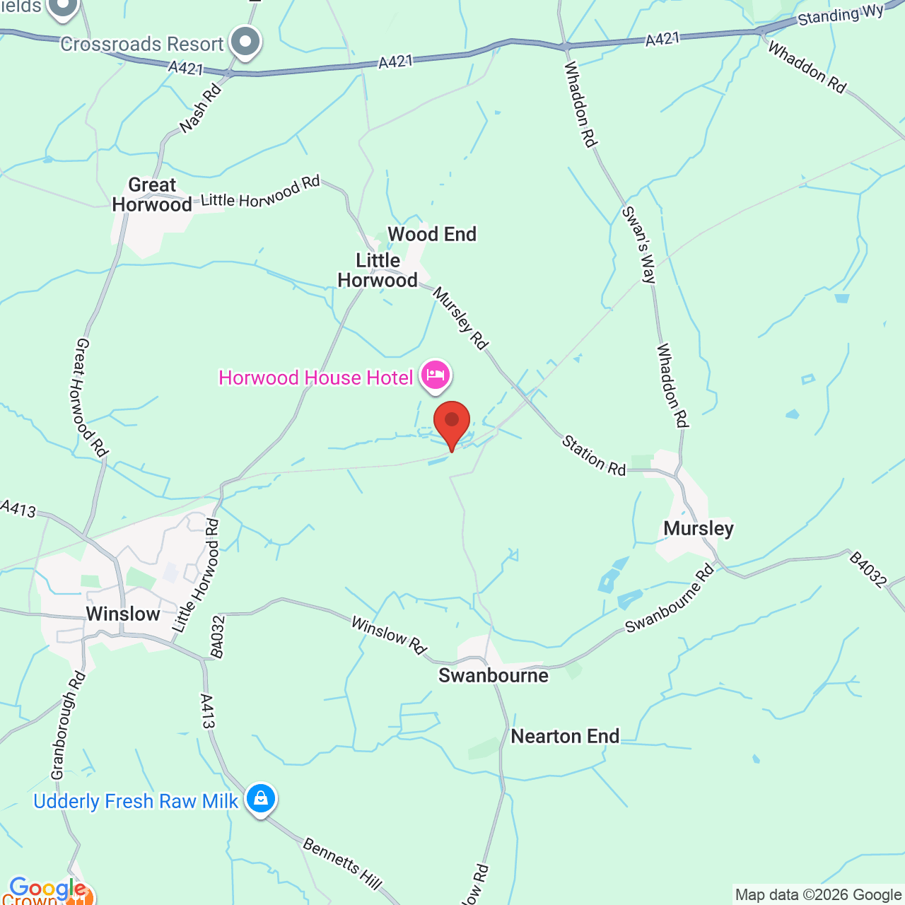 Map displaying job location