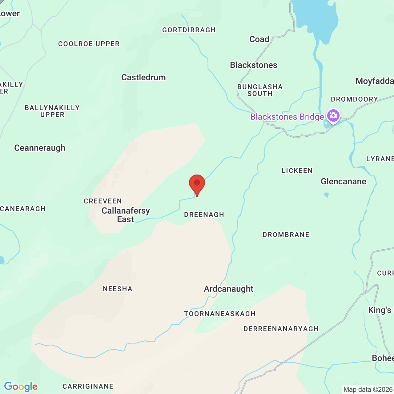 Map displaying job location