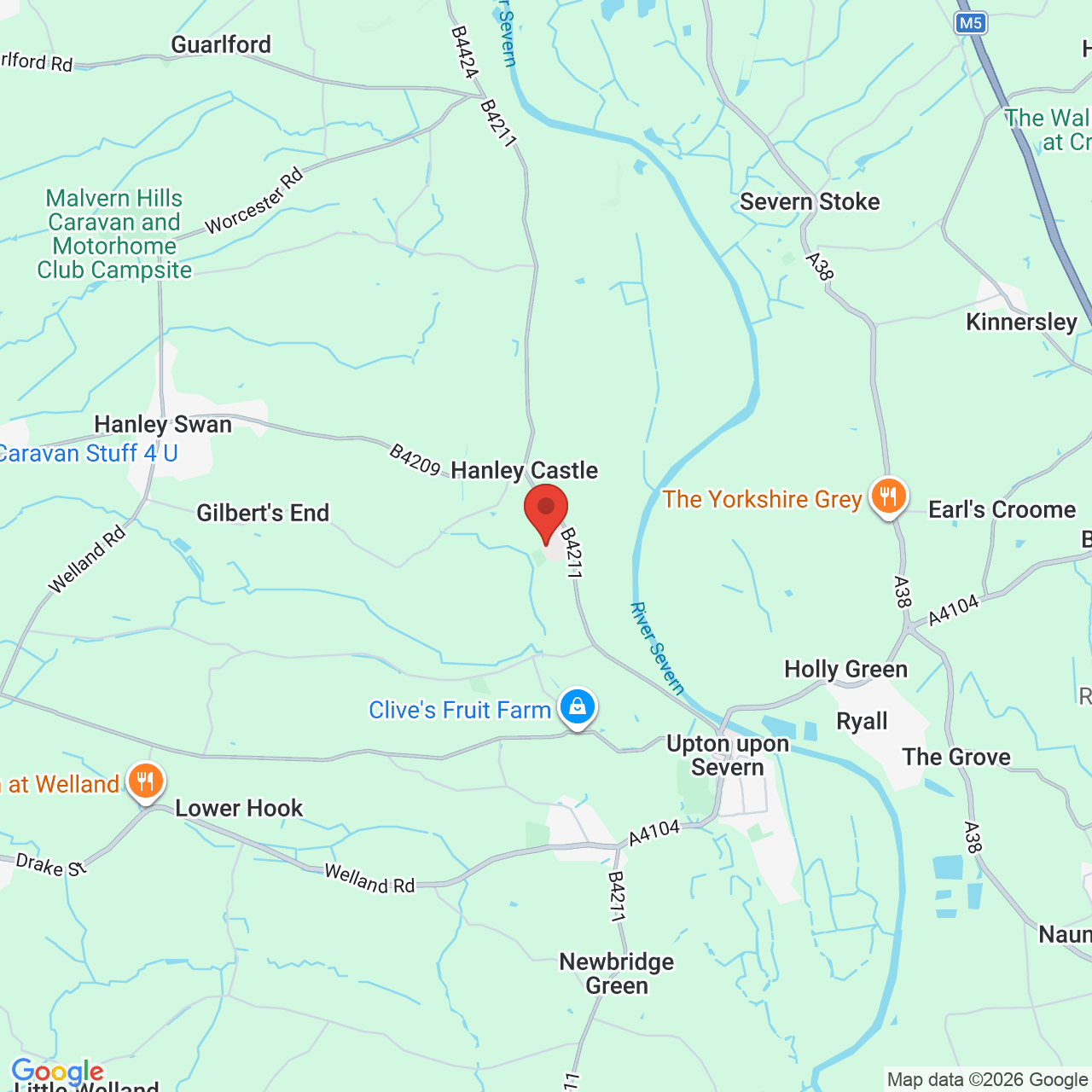Map displaying job location