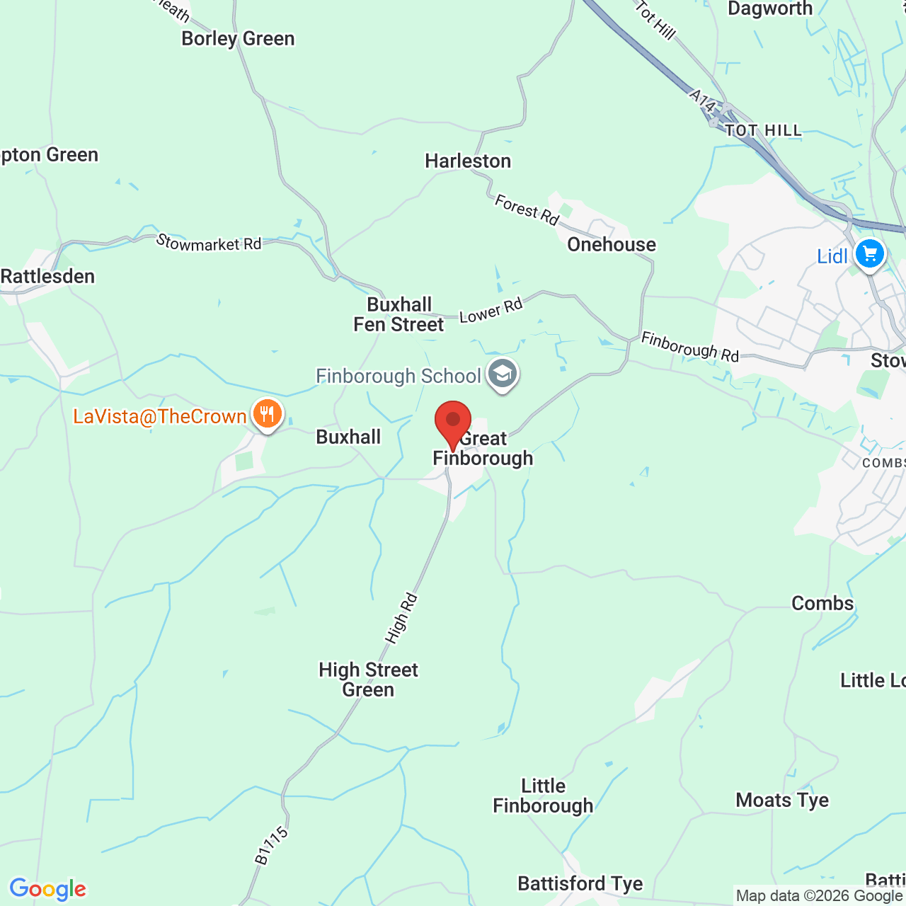 Map displaying job location