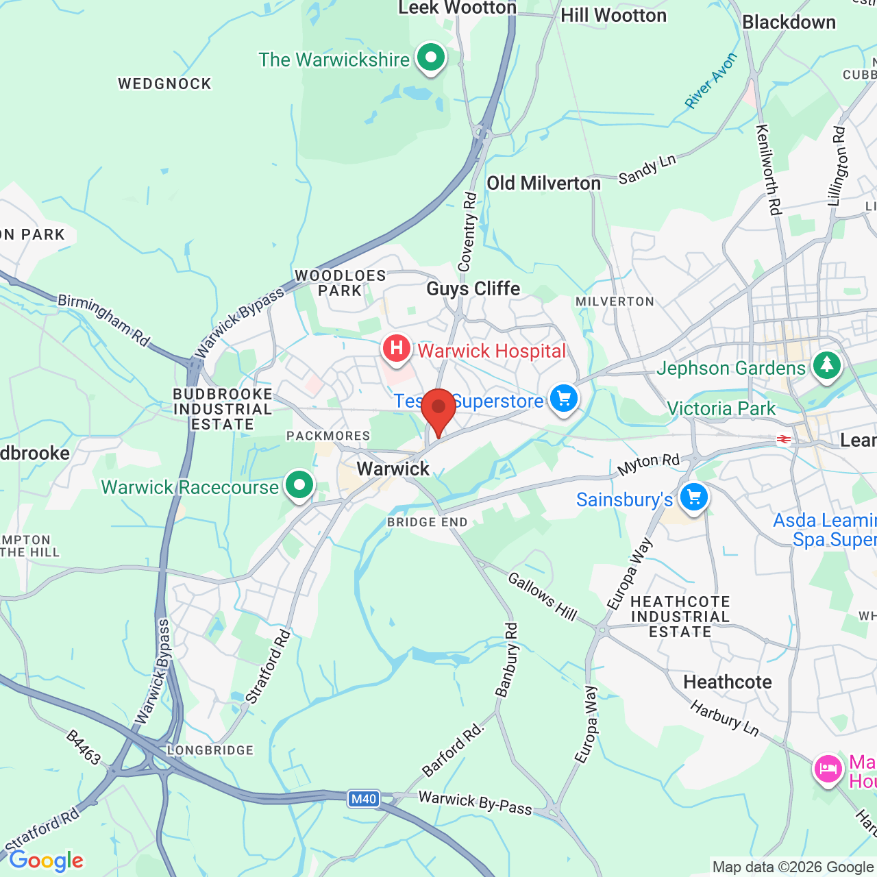 Map displaying job location