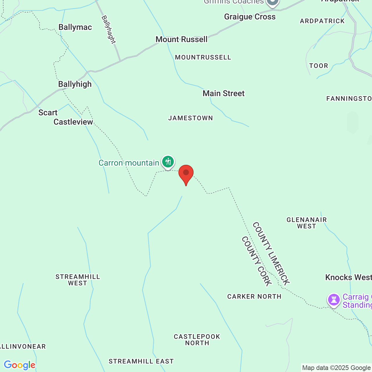 Map displaying job location