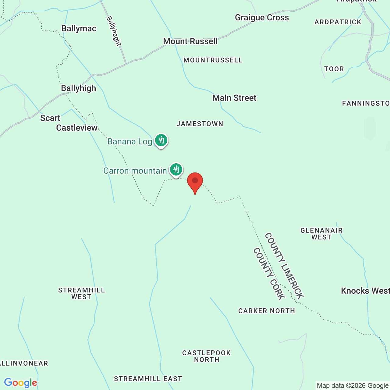 Map displaying job location