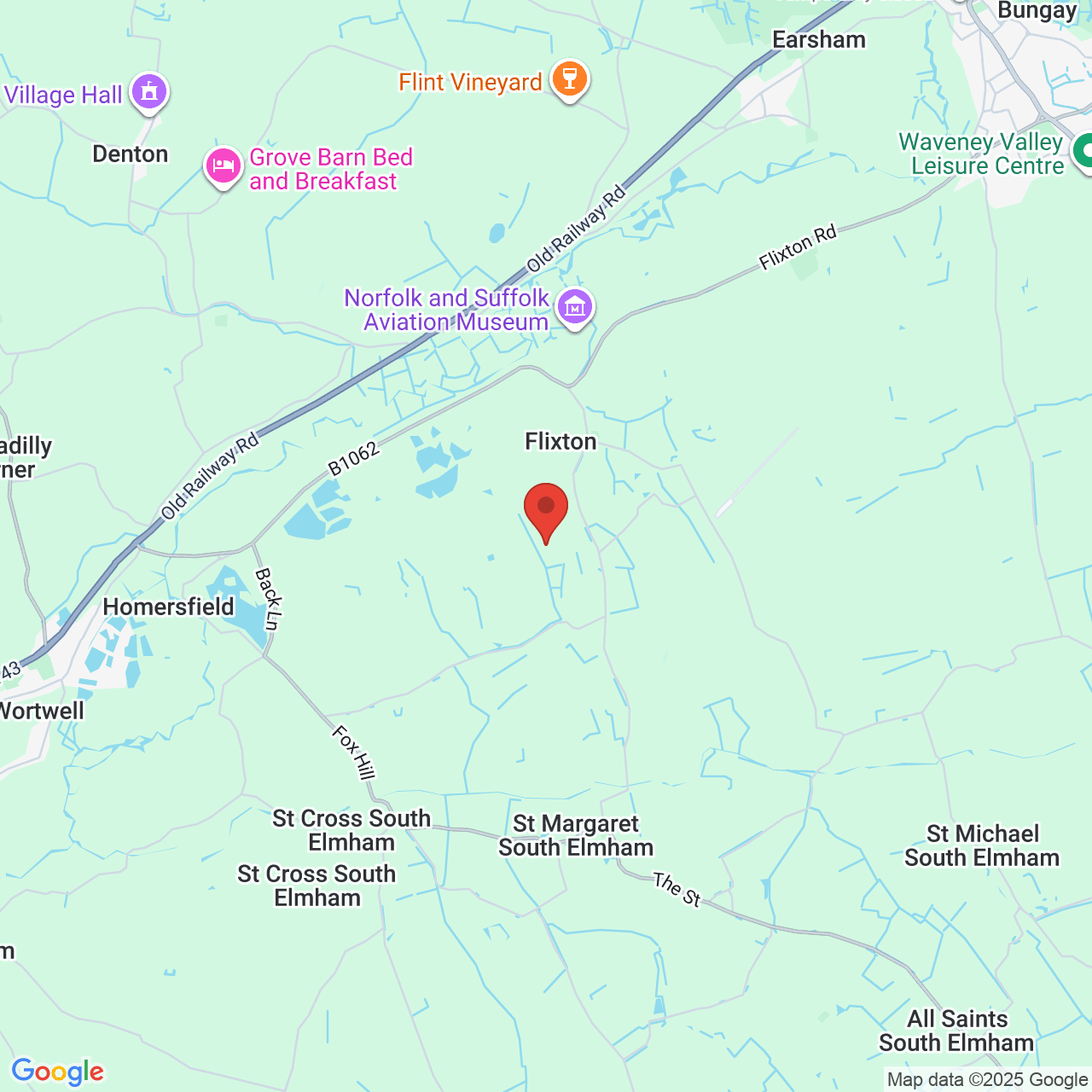 Map displaying job location