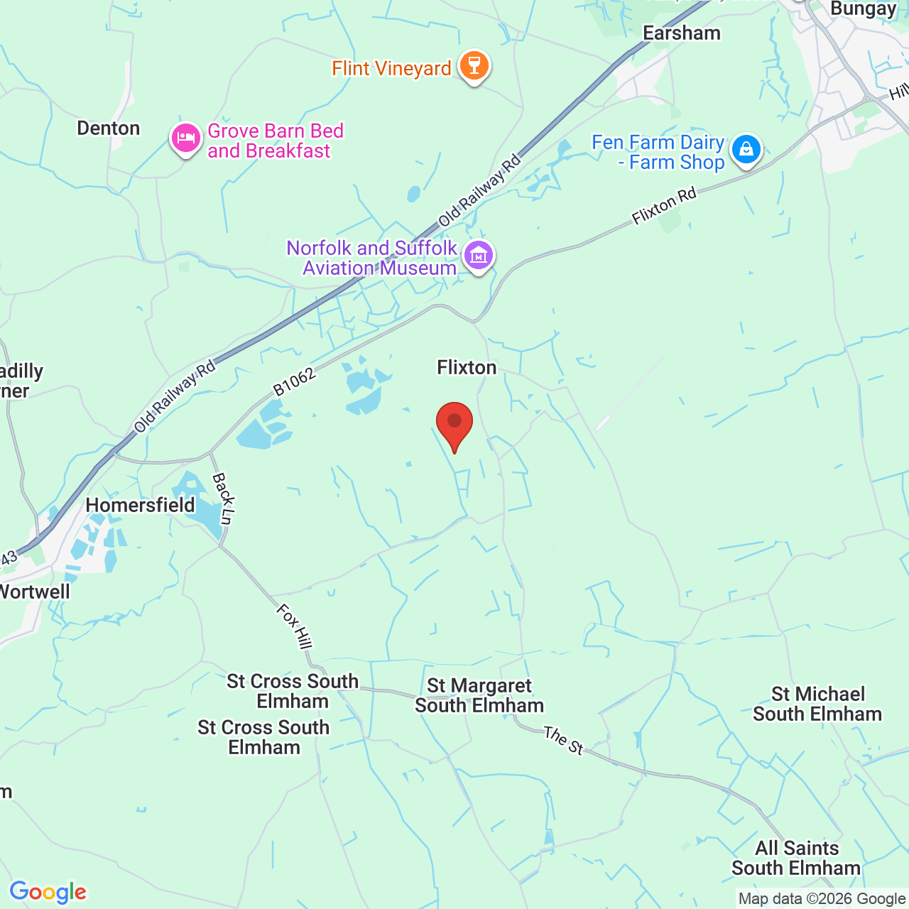 Map displaying job location