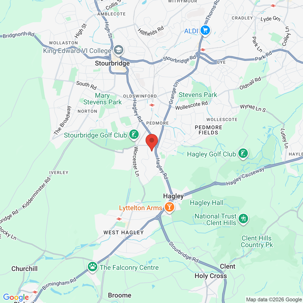 Map displaying job location