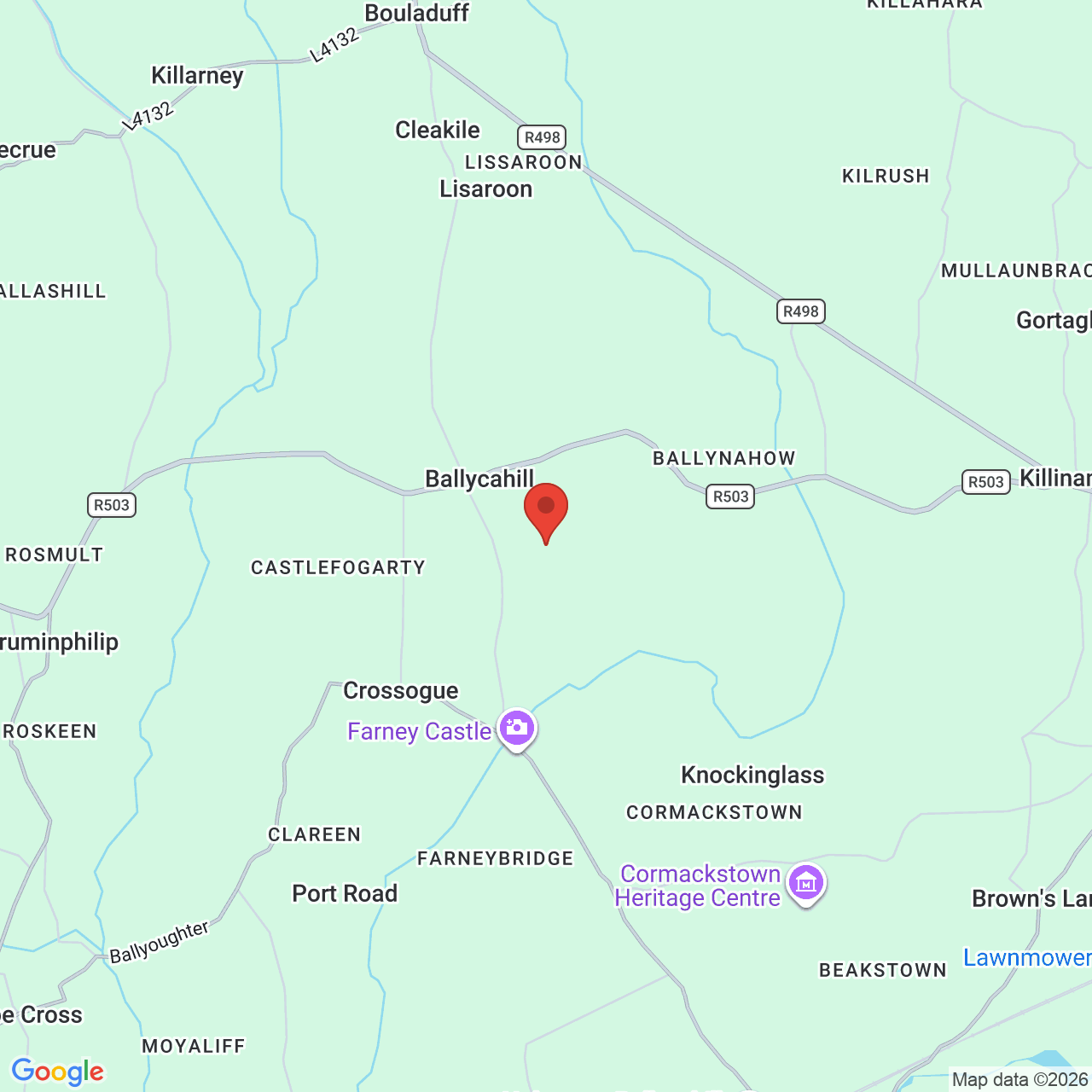 Map displaying job location