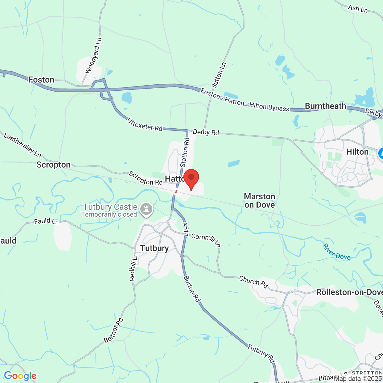 Map displaying job location