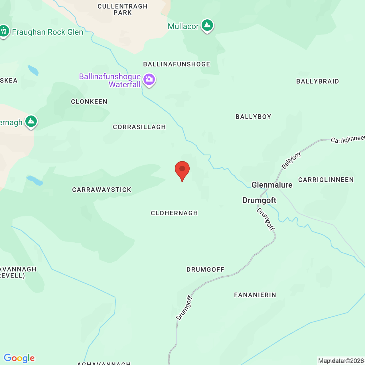 Map displaying job location