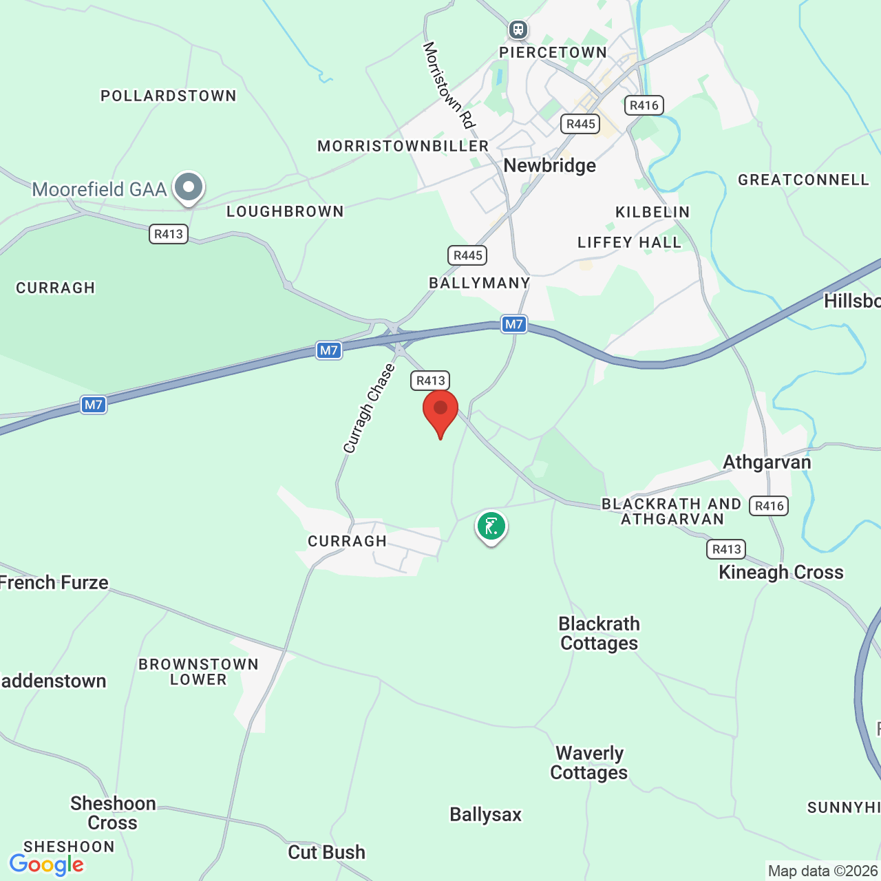 Map displaying job location