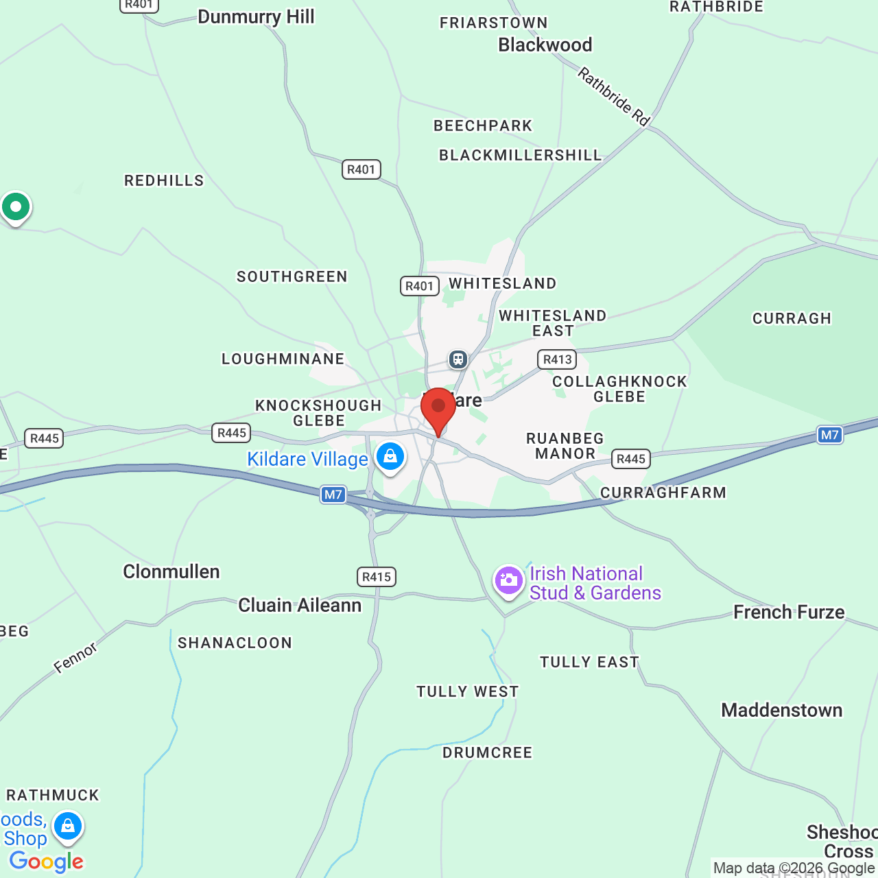 Map displaying job location