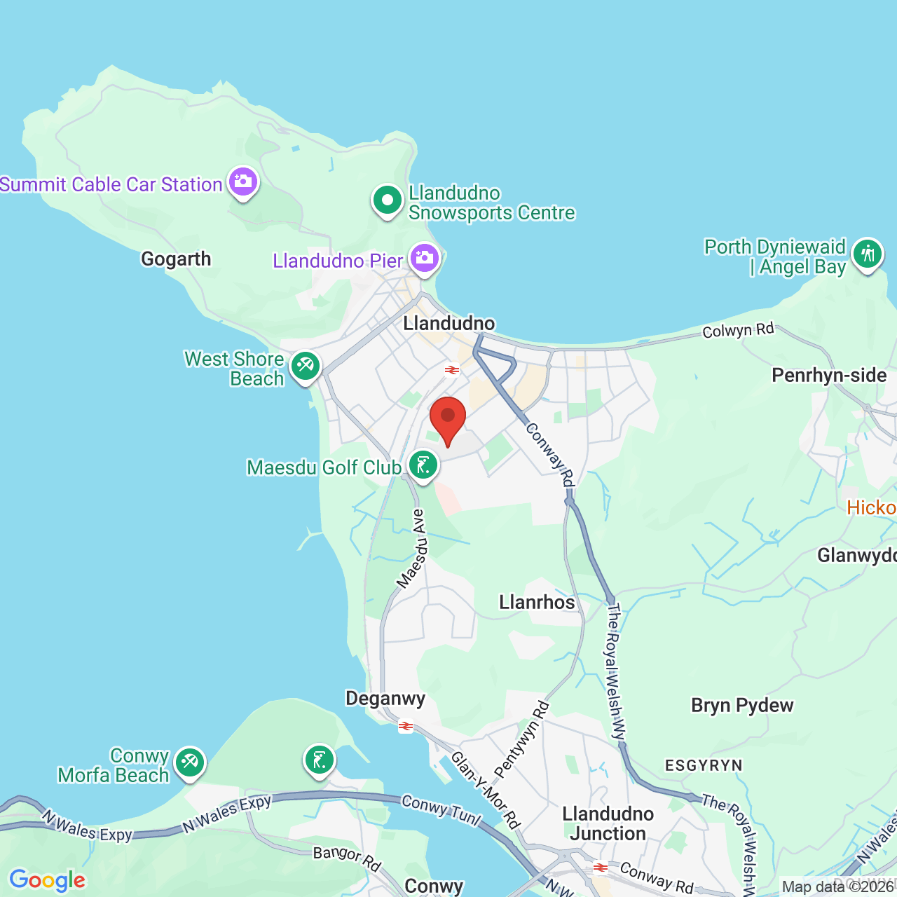 Map displaying job location
