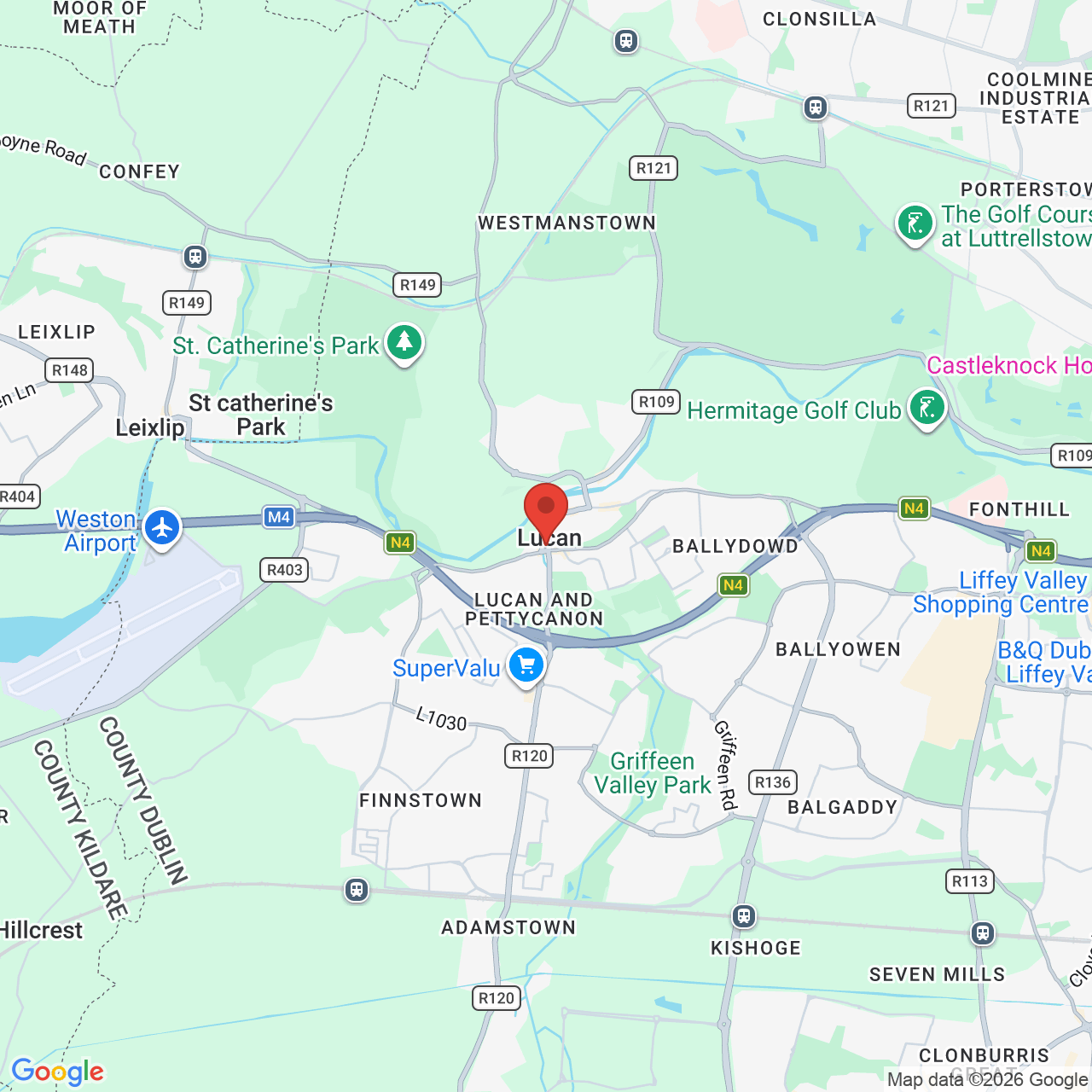 Map displaying job location