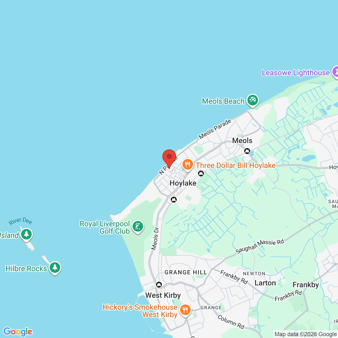 Map displaying job location