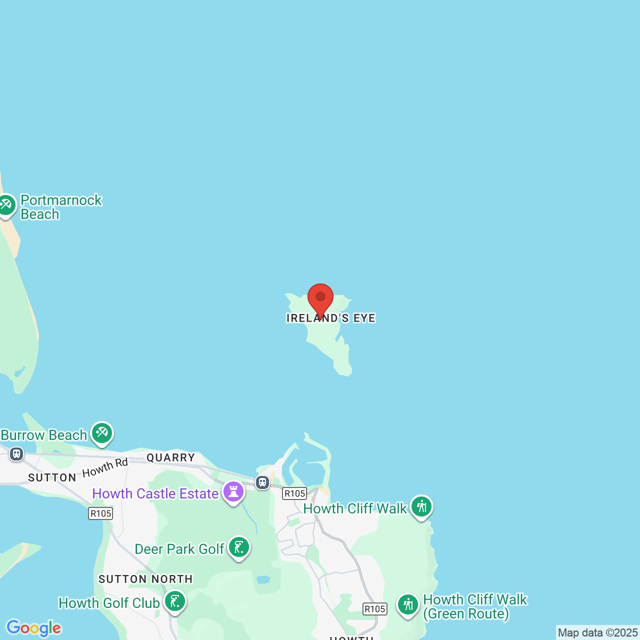 Map displaying job location
