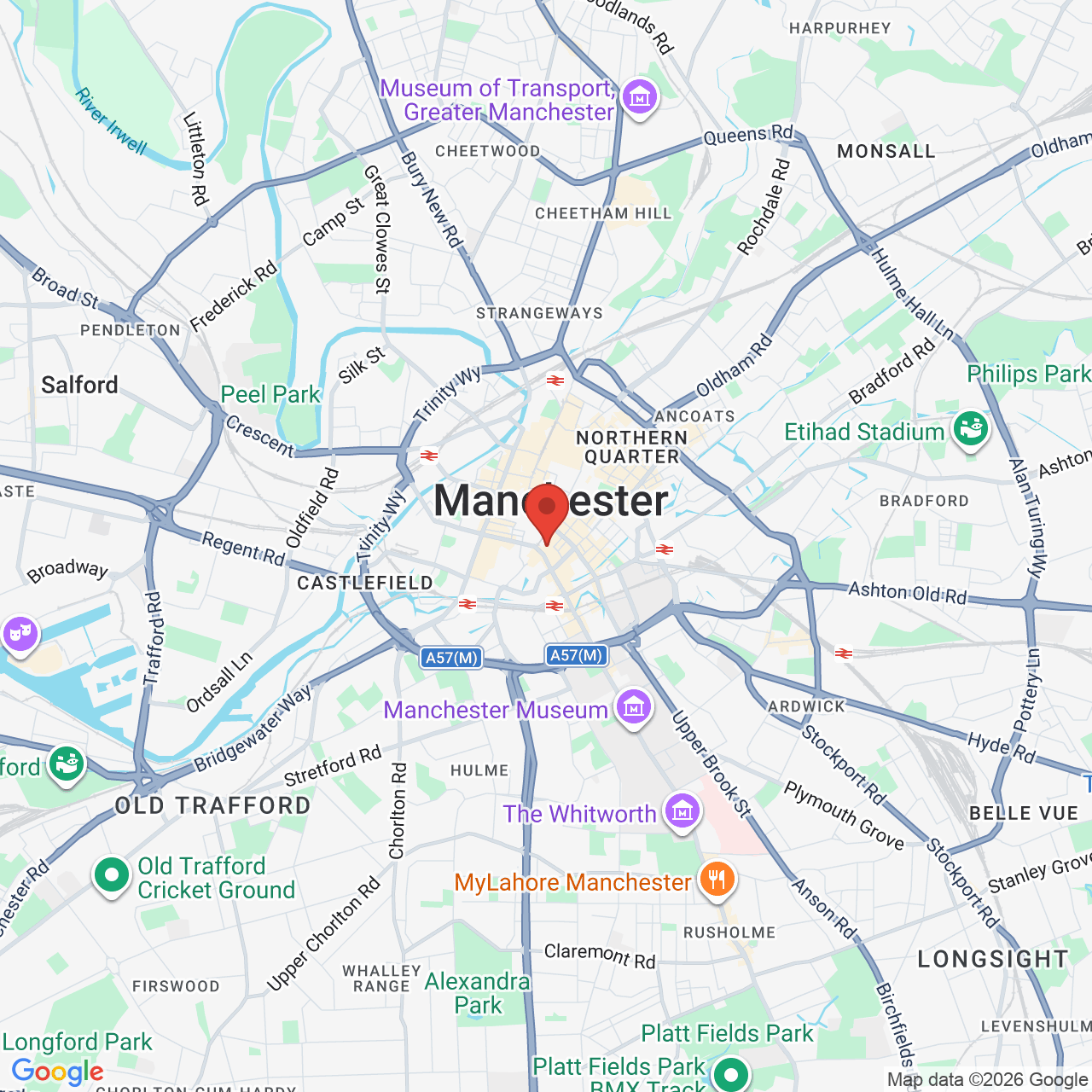 Map displaying job location