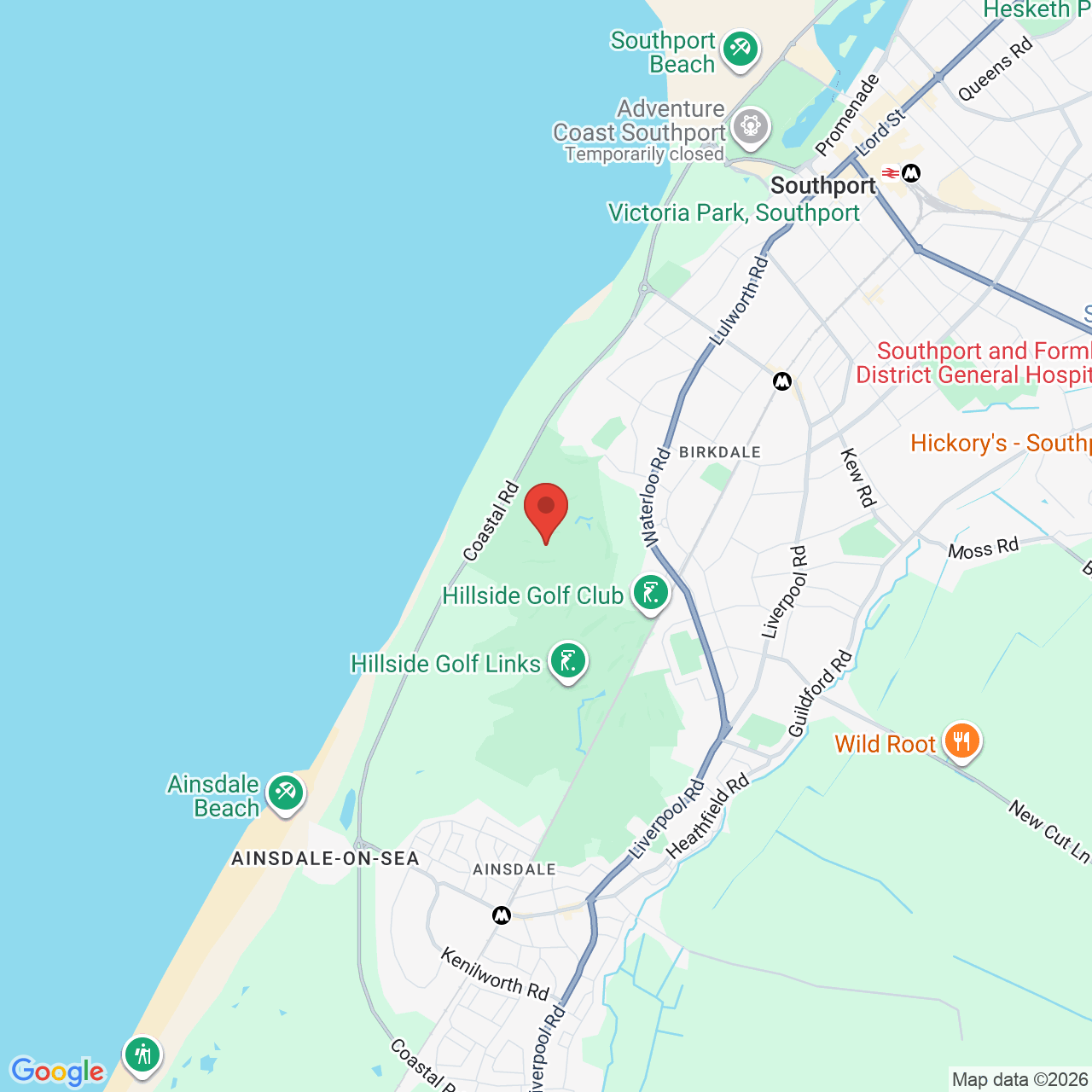 Map displaying job location