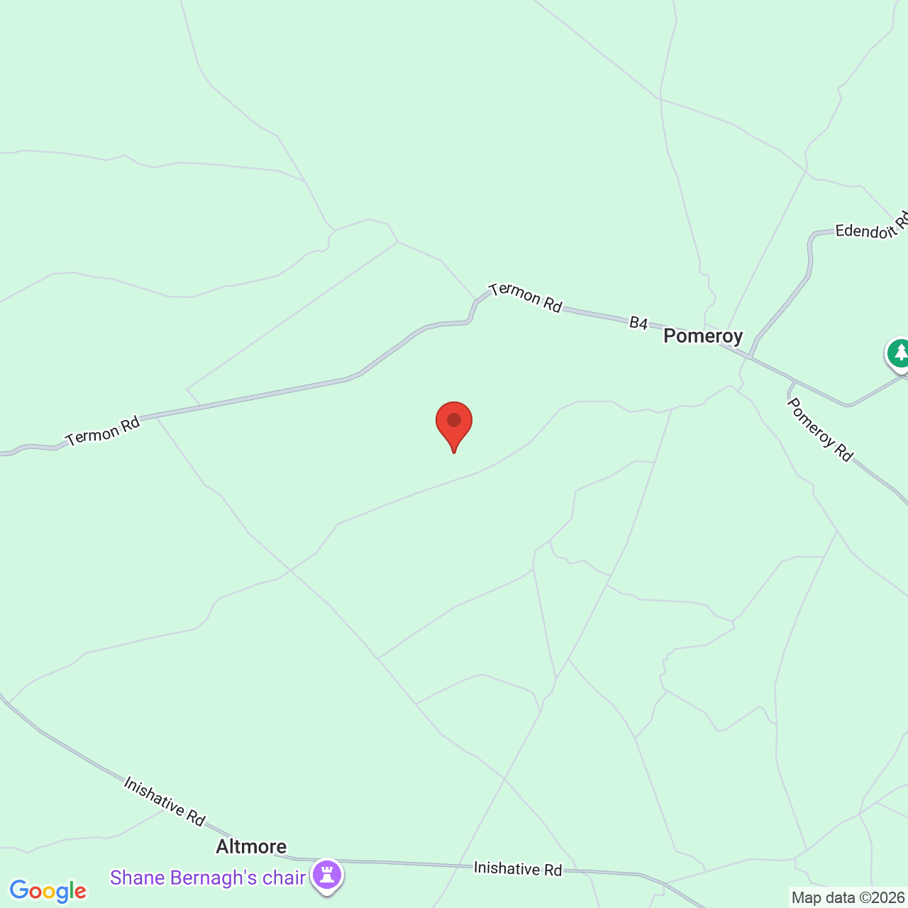 Map displaying job location