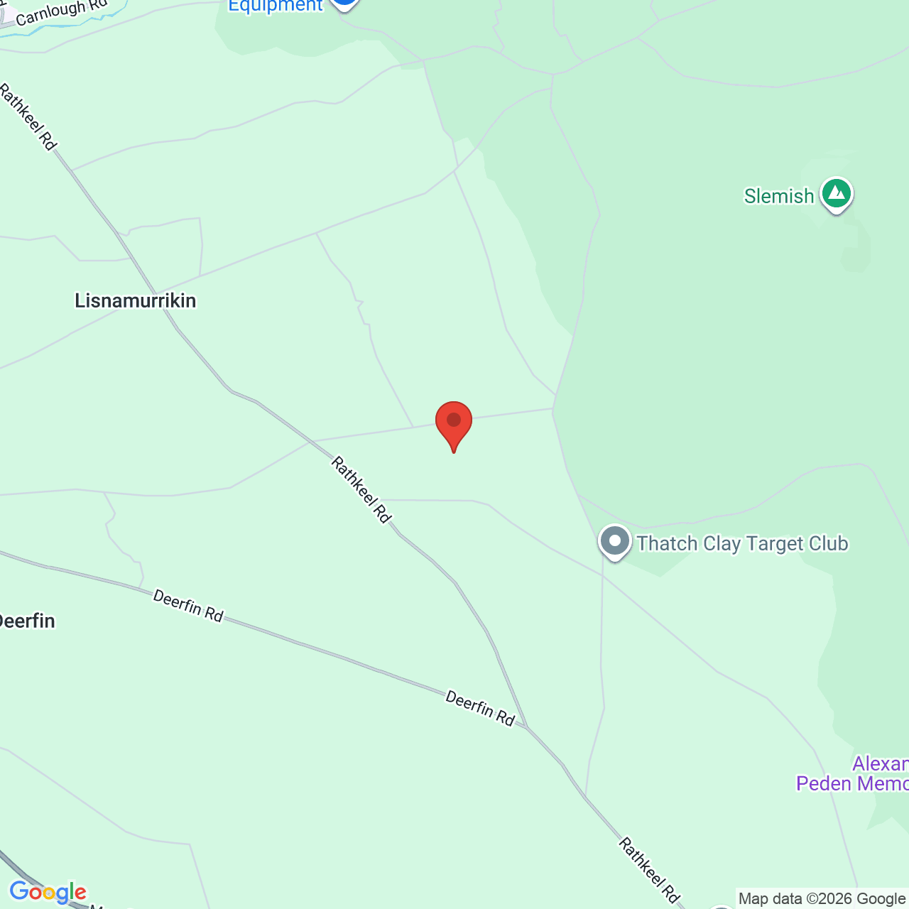 Map displaying job location