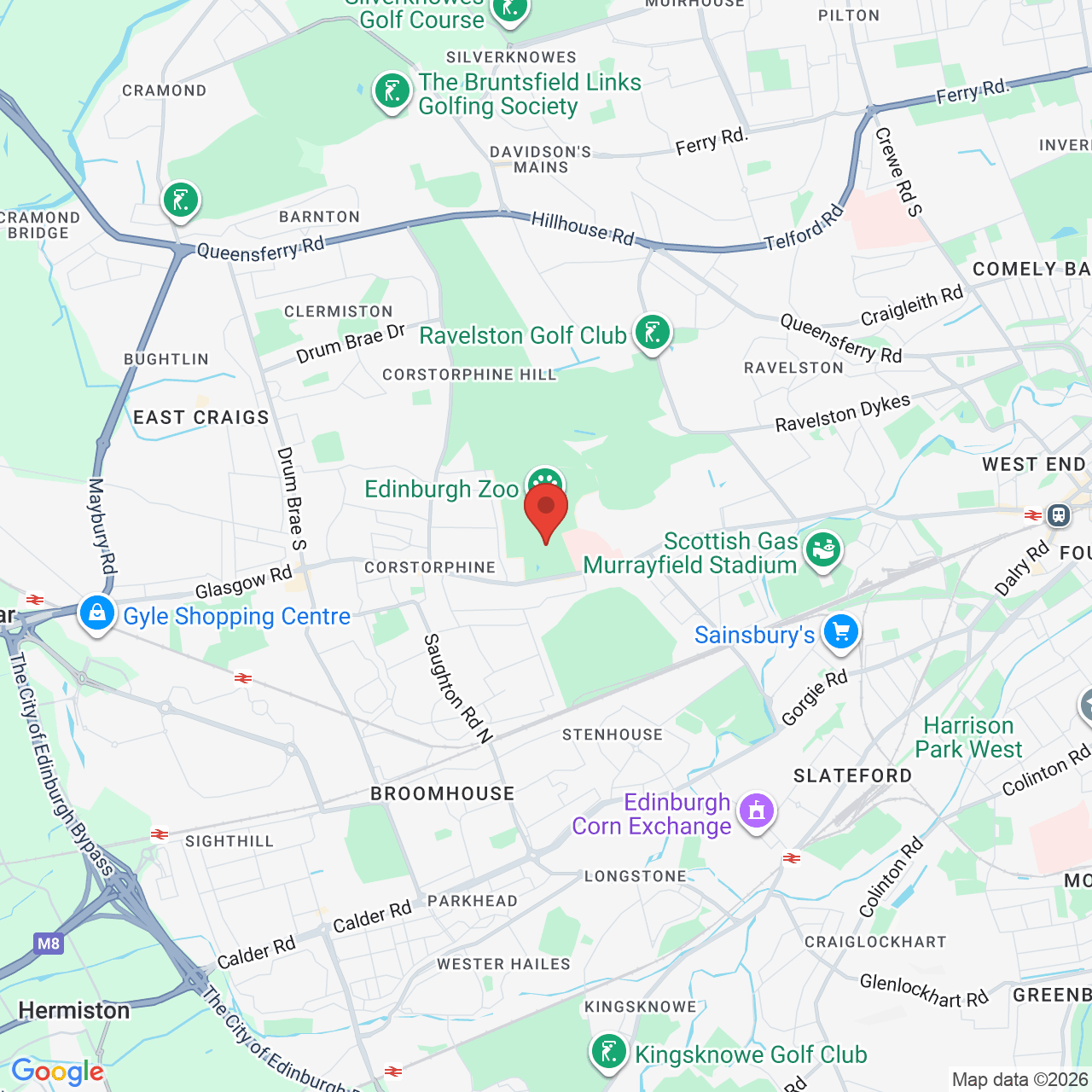 Map displaying job location