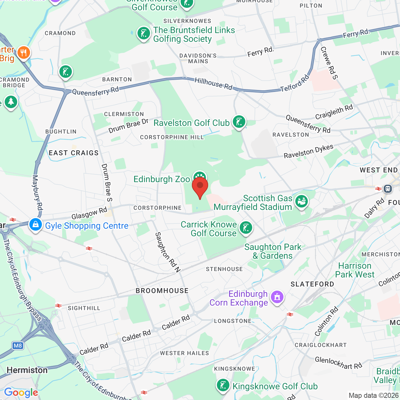 Map displaying job location