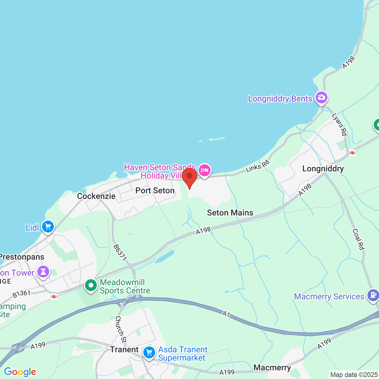 Map showing location of Edinburgh, Perth, St Andrews, United Kingdom, EH3