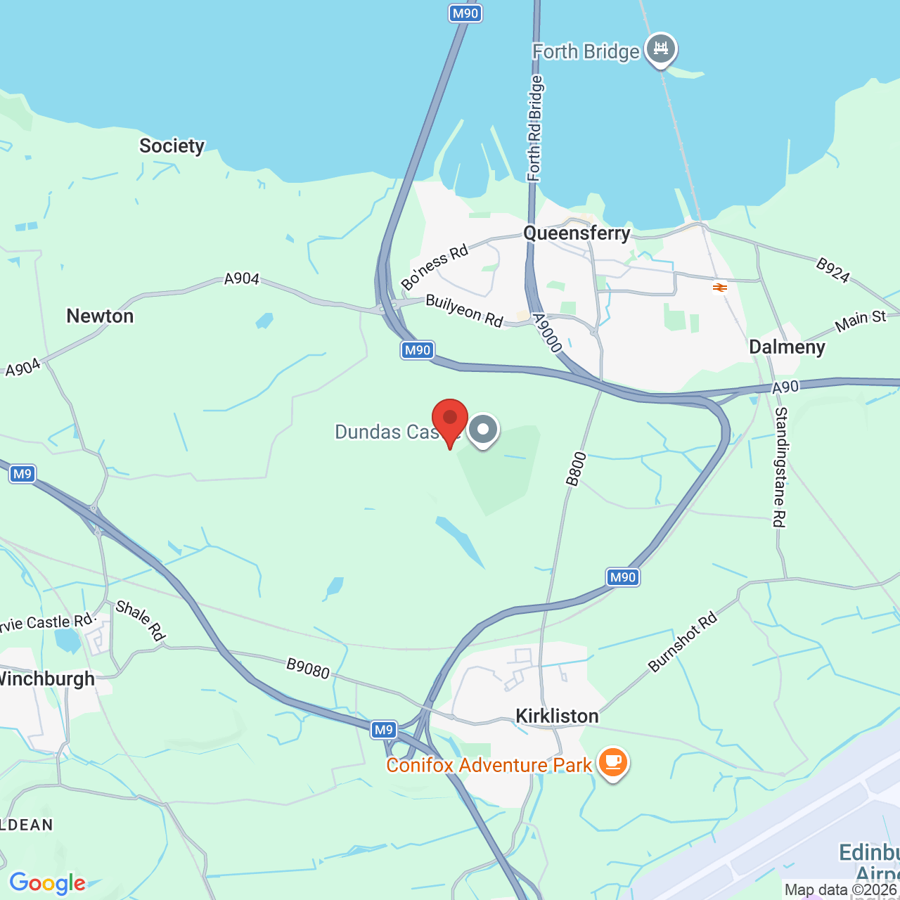 Map displaying job location