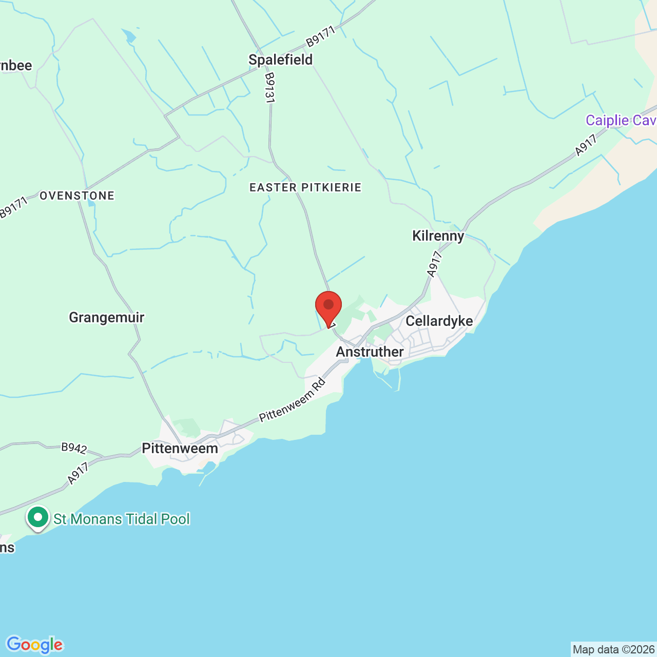 Map displaying job location