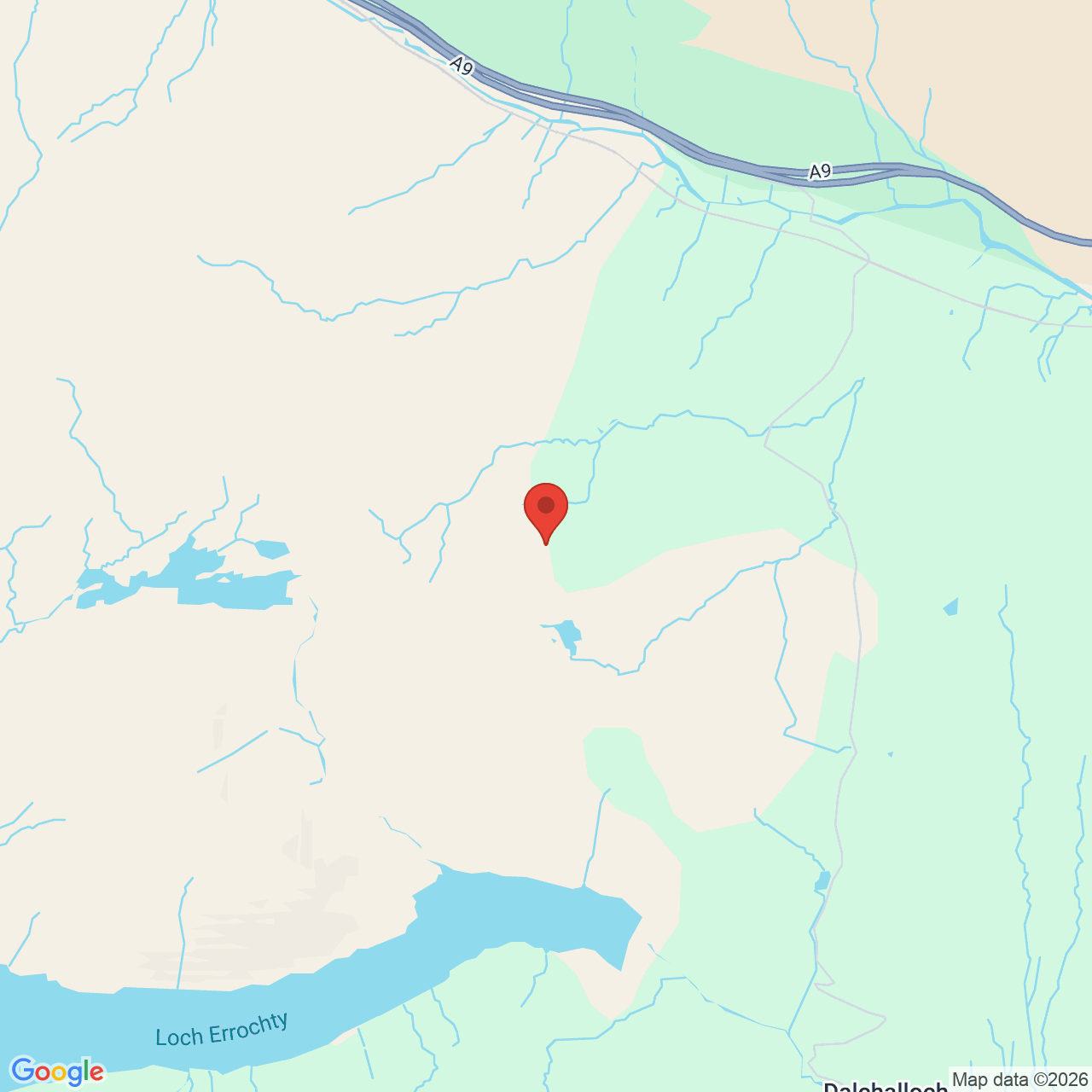 Map displaying job location