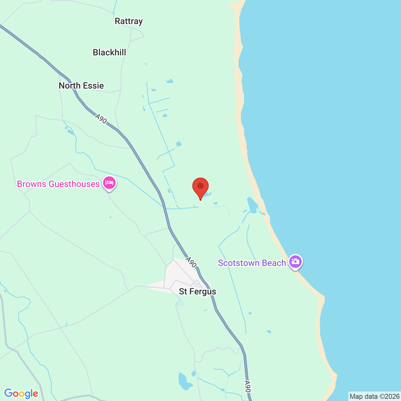 Map displaying job location